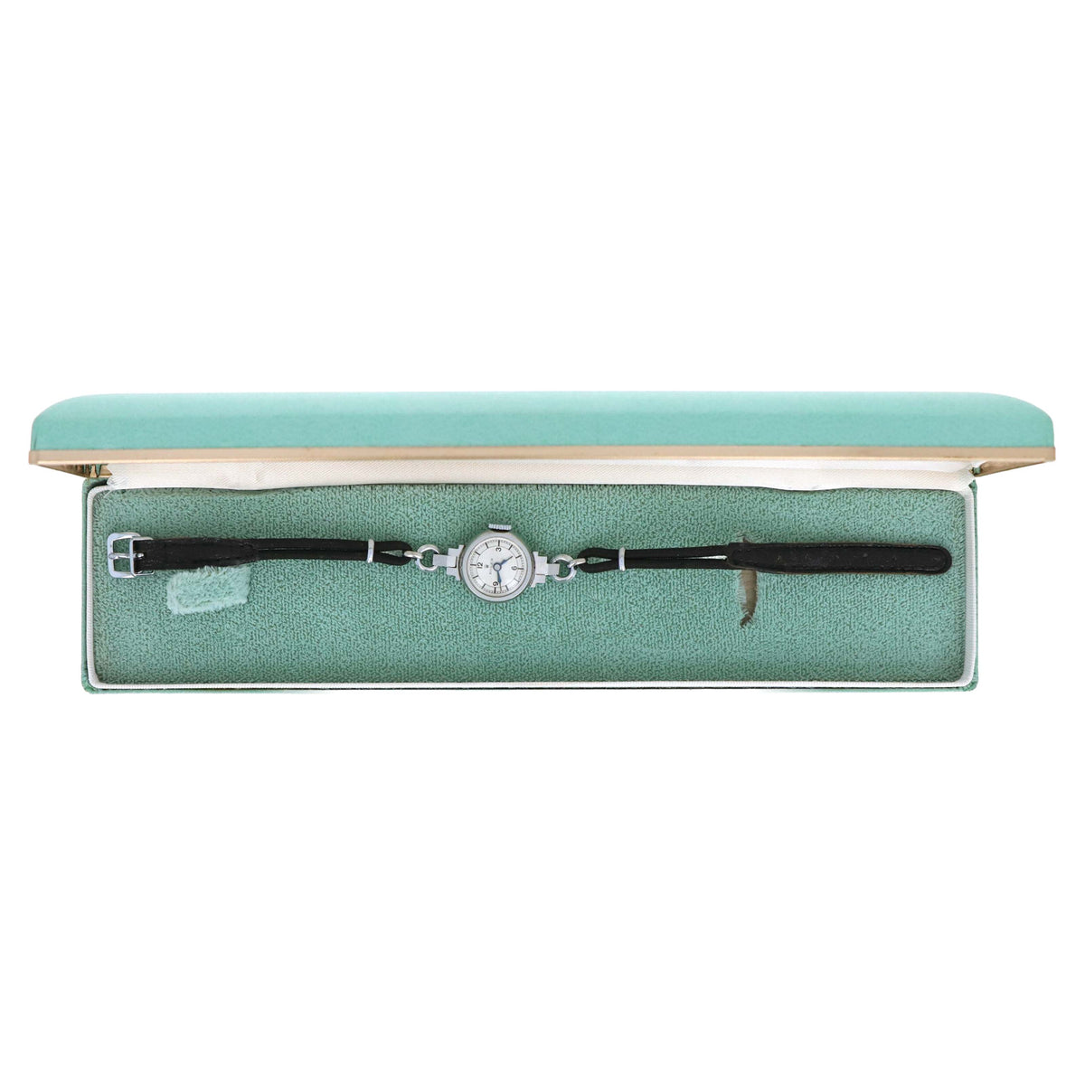 1930's Rolex Ref. 854/7 Art Deco Sector Dial Stainless Steel Ladies Watch Mechanical Movement With Original Box