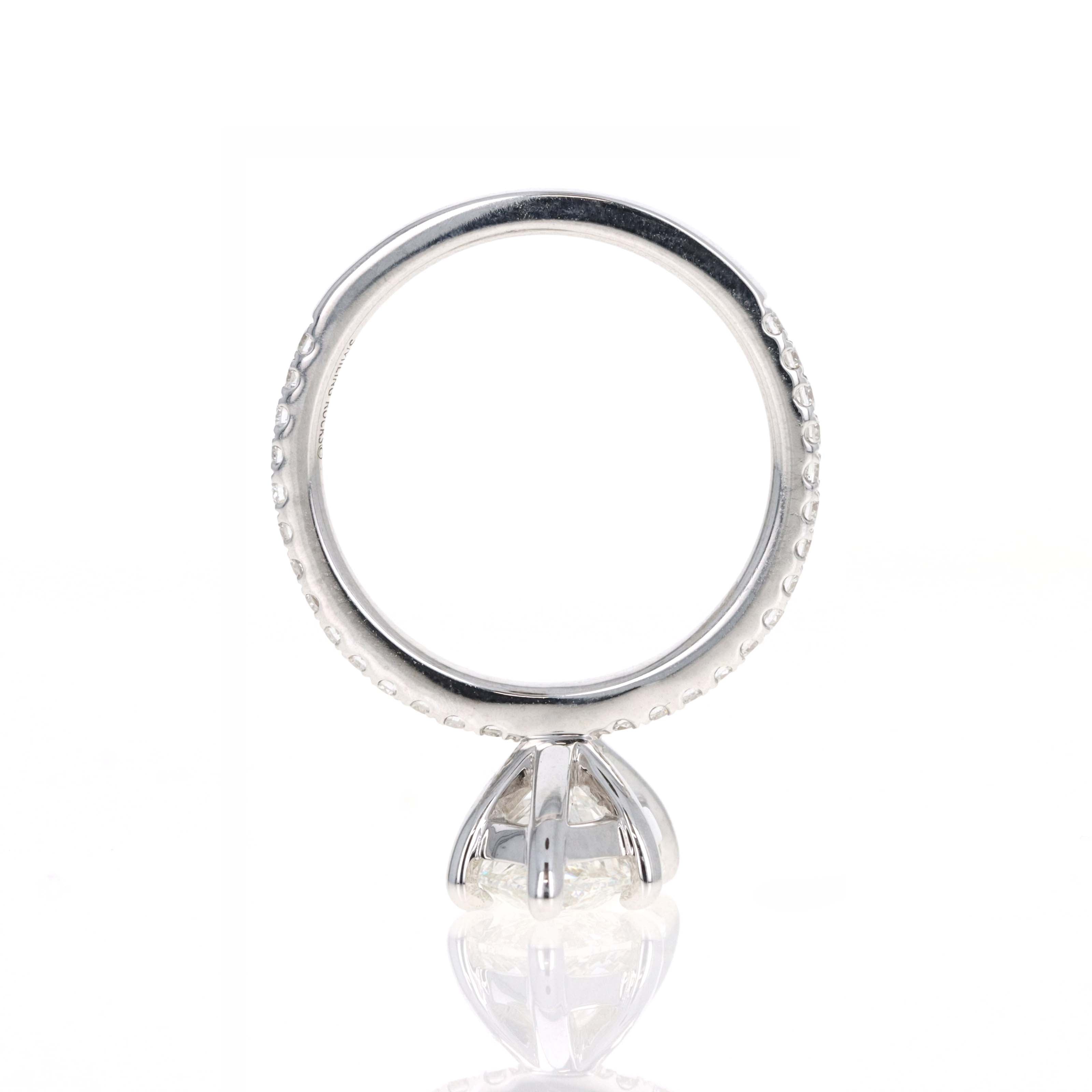Lab Grown 3 Carat Marquise Diamond Accented Engagement Ring - Queen May