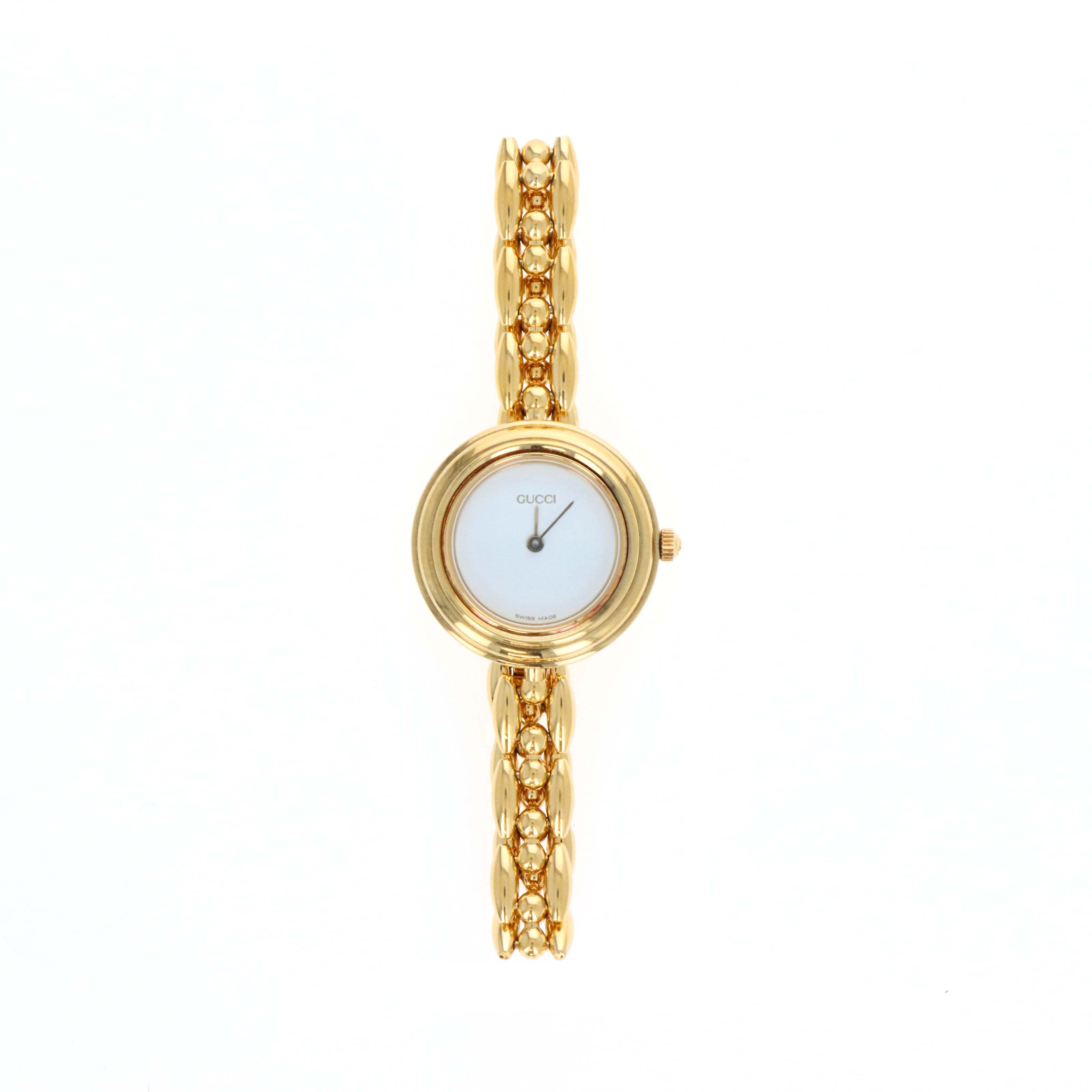 Vintage Gucci Interchangeable Bezel Watch Link Bracelet - Queen May