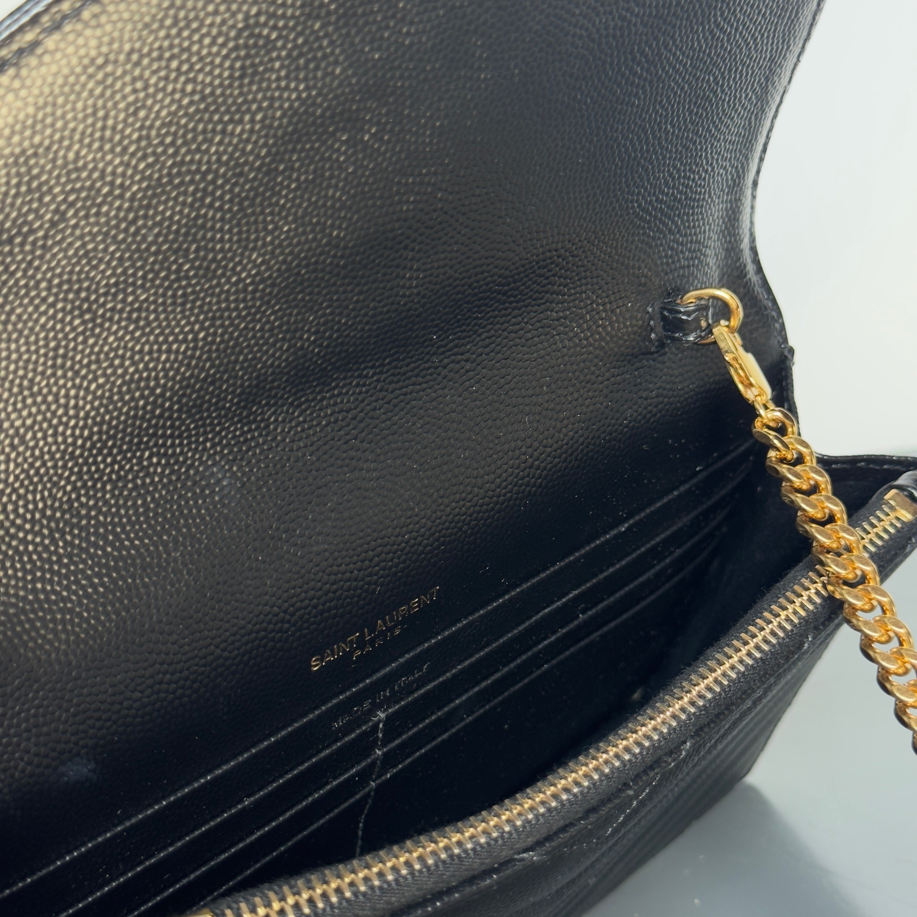 Saint Laurent Cassandre Envelope Wallet on Chain - Queen May