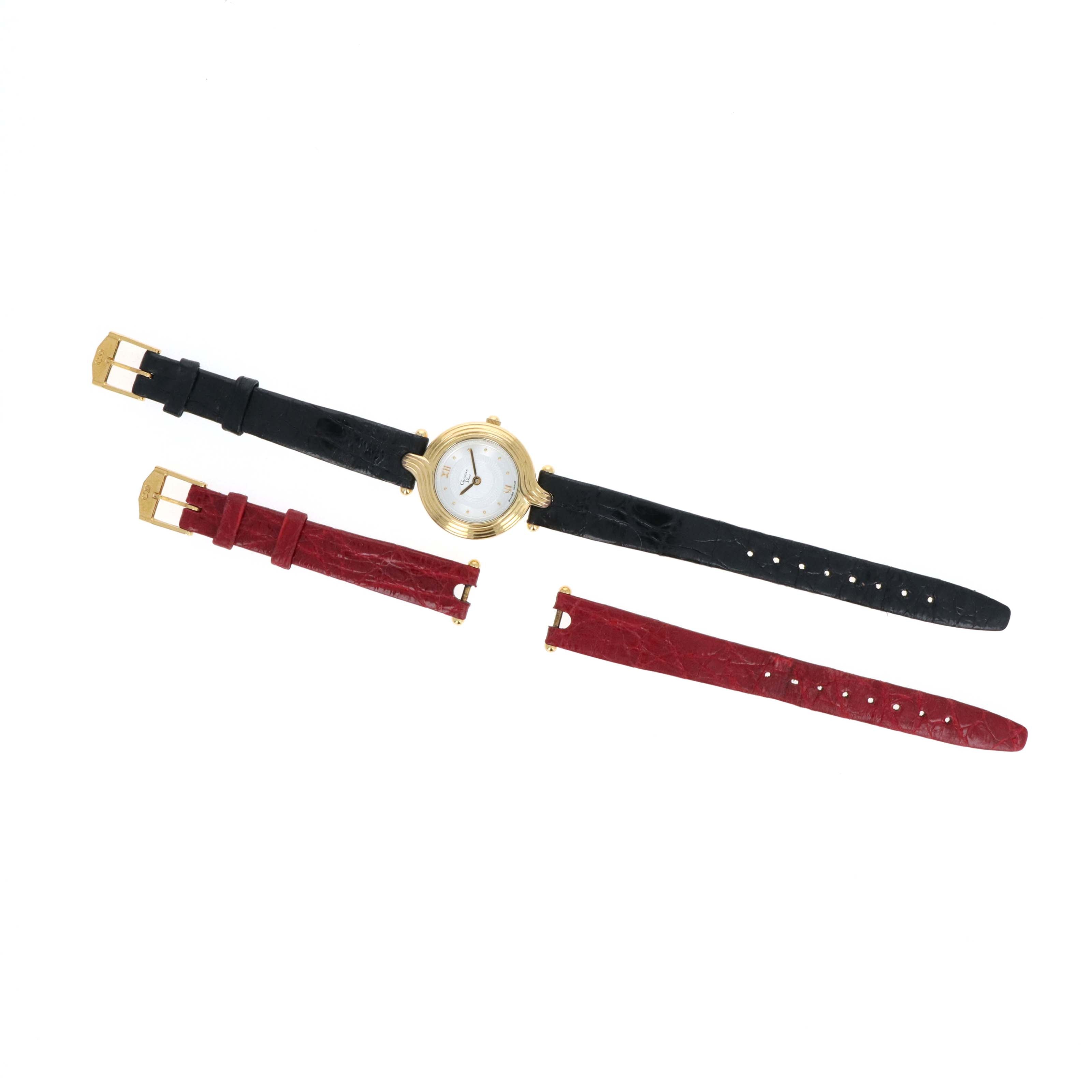 Vintage Christian Dior 3056 Watch With One Interchangeable Strap, Box, and Papers - Queen May