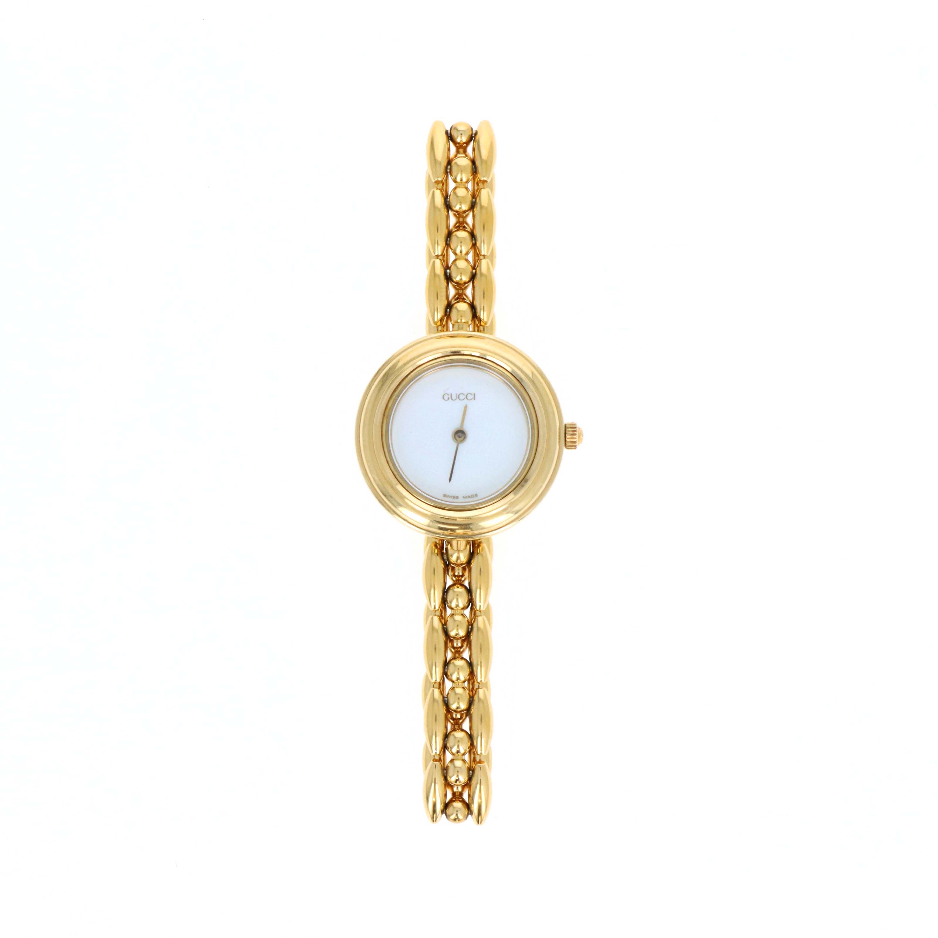 Vintage Gucci Interchangeable Bezel Watch Link Bracelet - Queen May