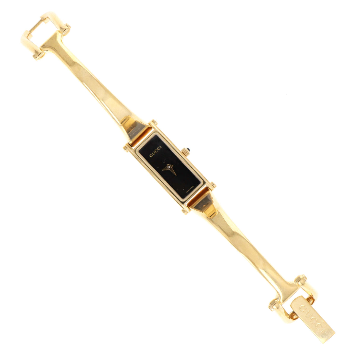 Gucci 1500L Black Dial Rectangular Watch