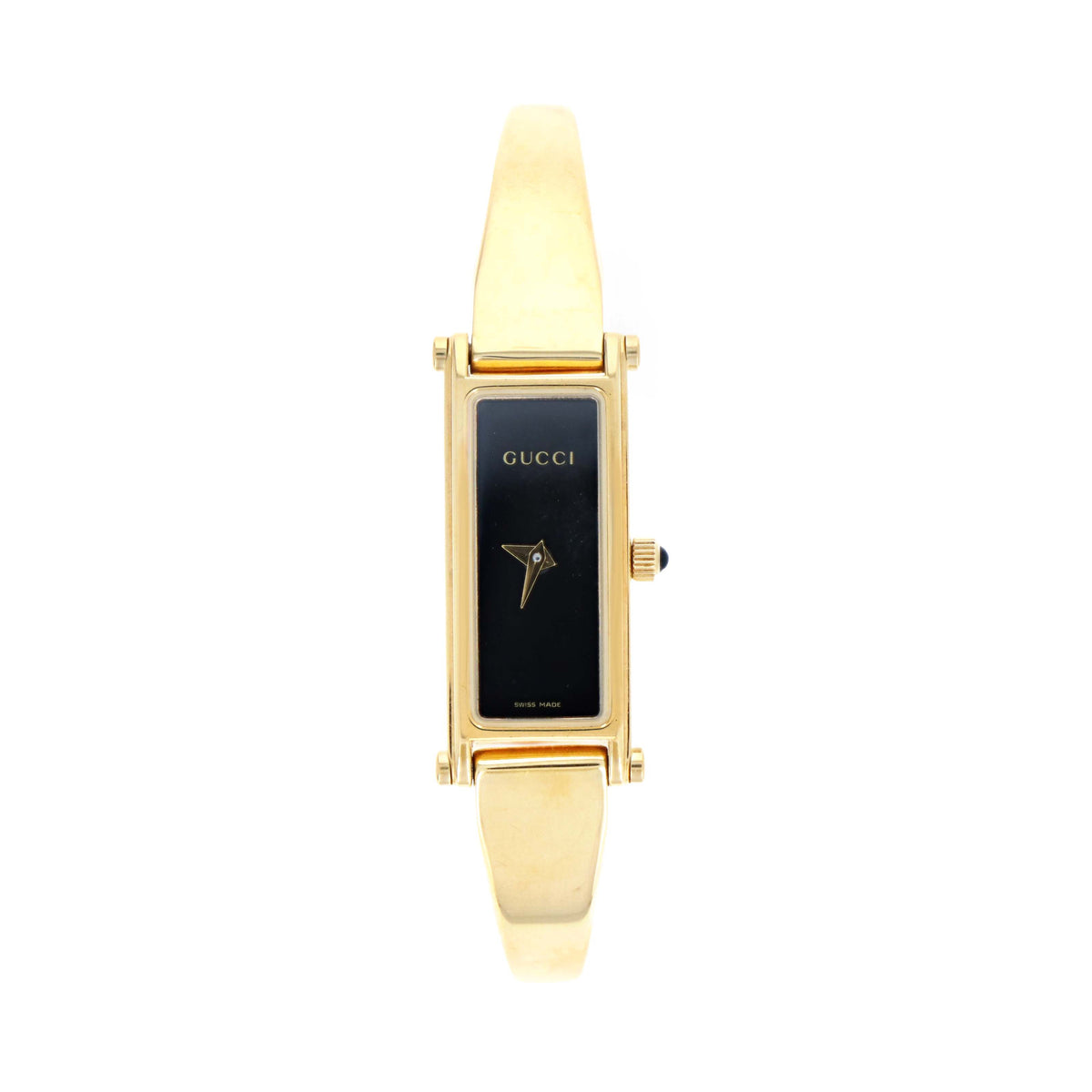 Gucci 1500L Black Dial Rectangular Watch