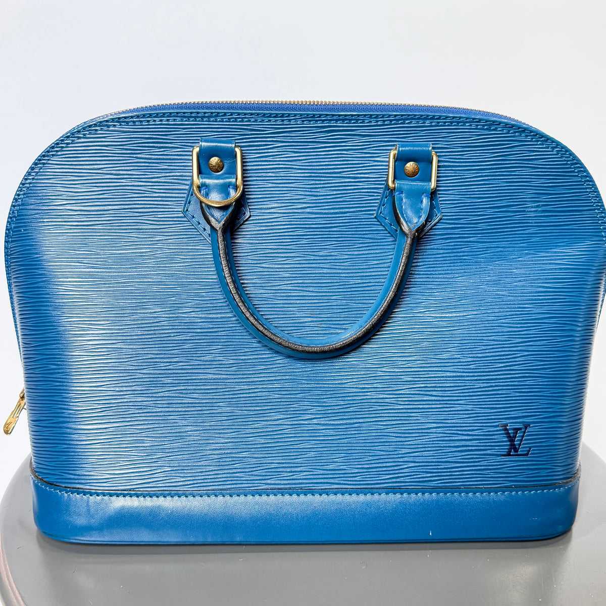 Louis Vuitton Blue Epi Leather Alma Pm - Queen May