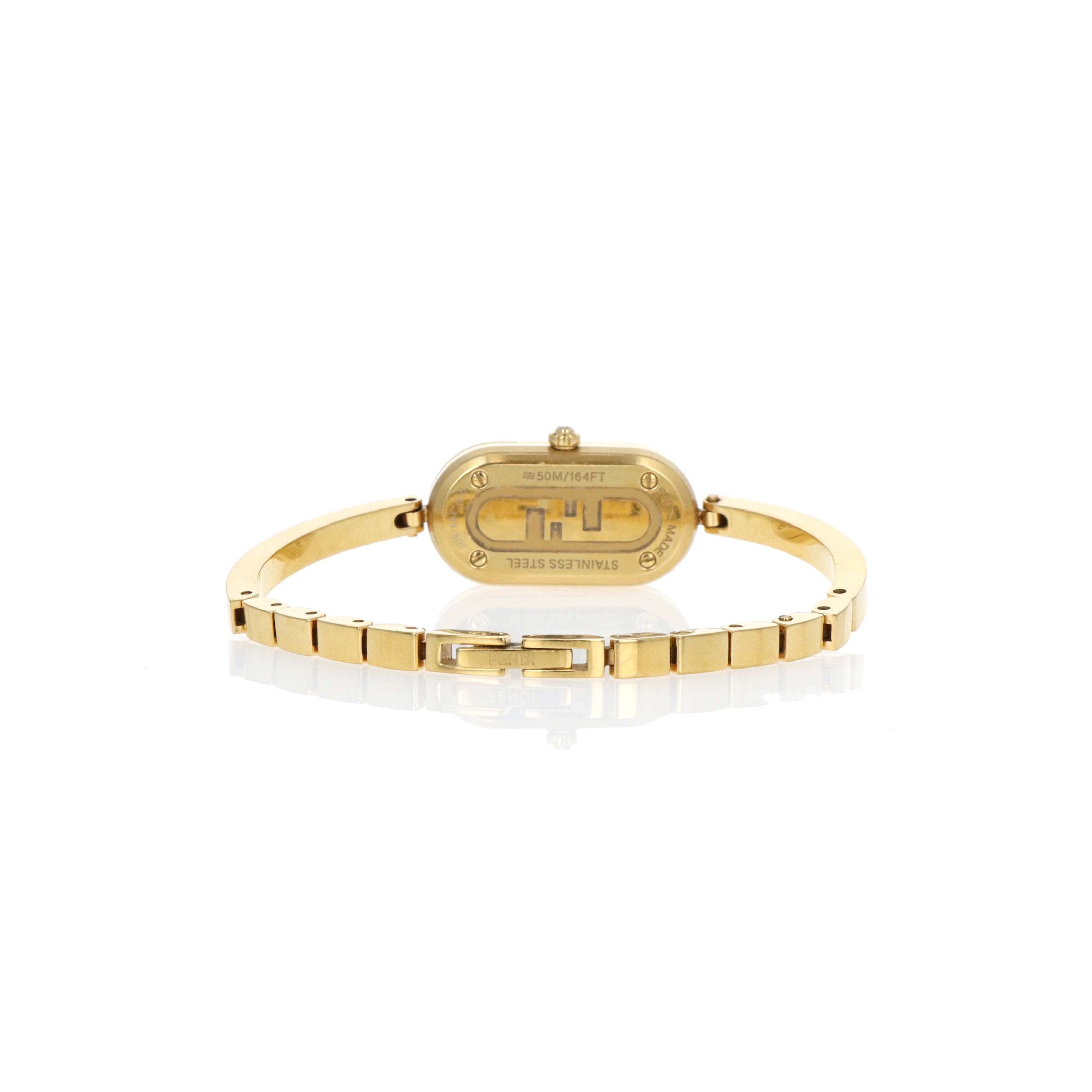 Fendi O'Lock Vertical Gold Tone Watch - Queen May