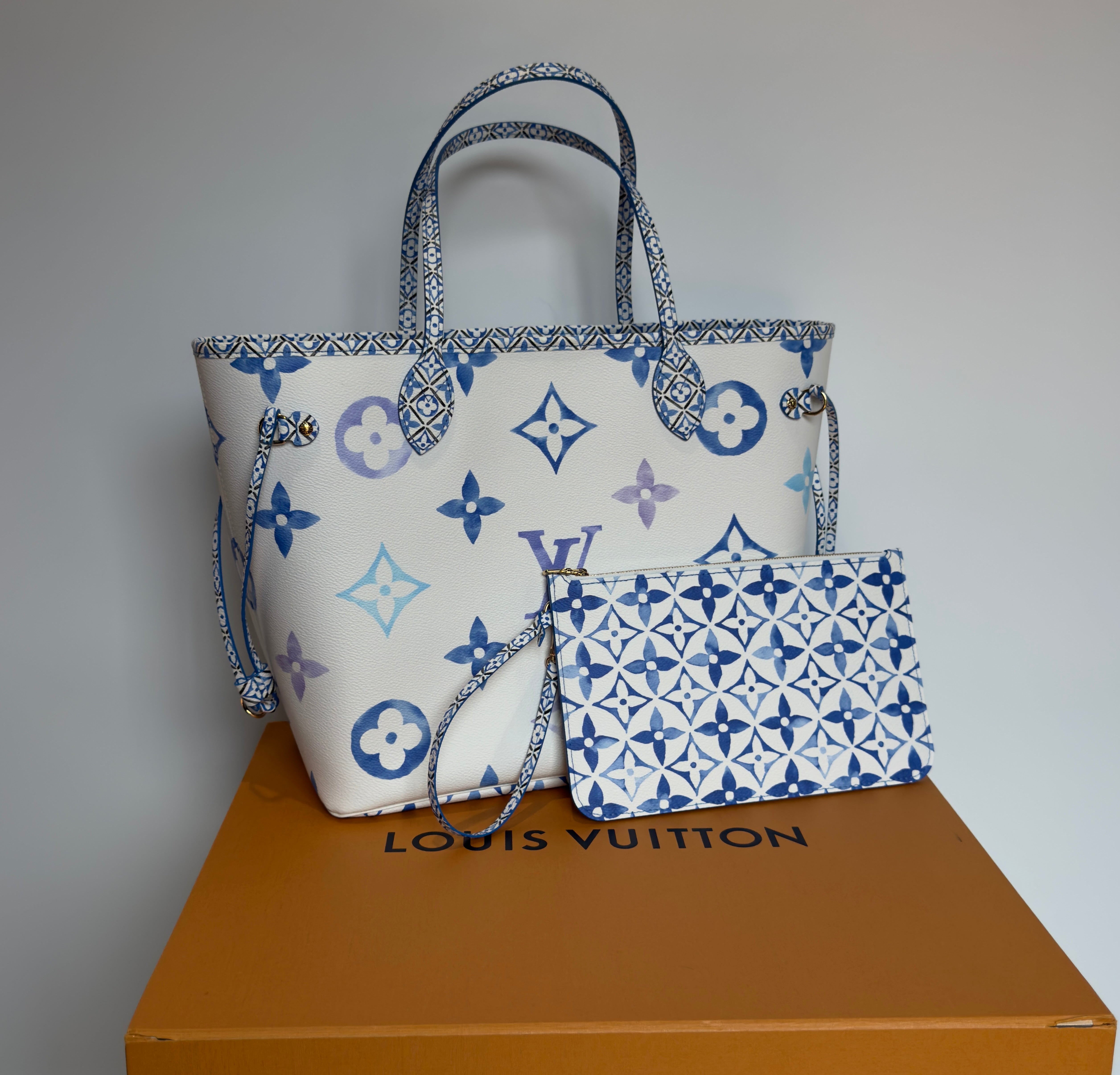 Louis Vuitton By the Pool Neverfull with Pouch