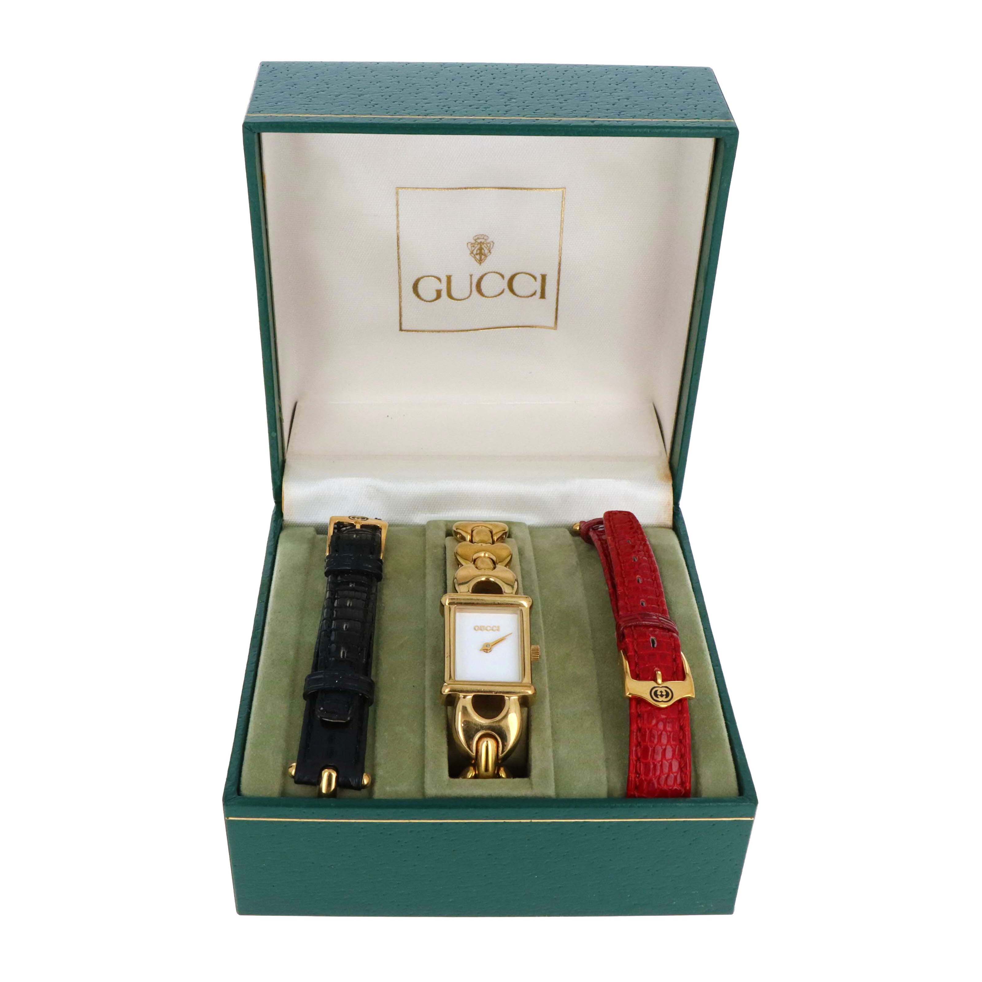 Vintage Gucci 1800L Interchangeable Band Watch - Queen May