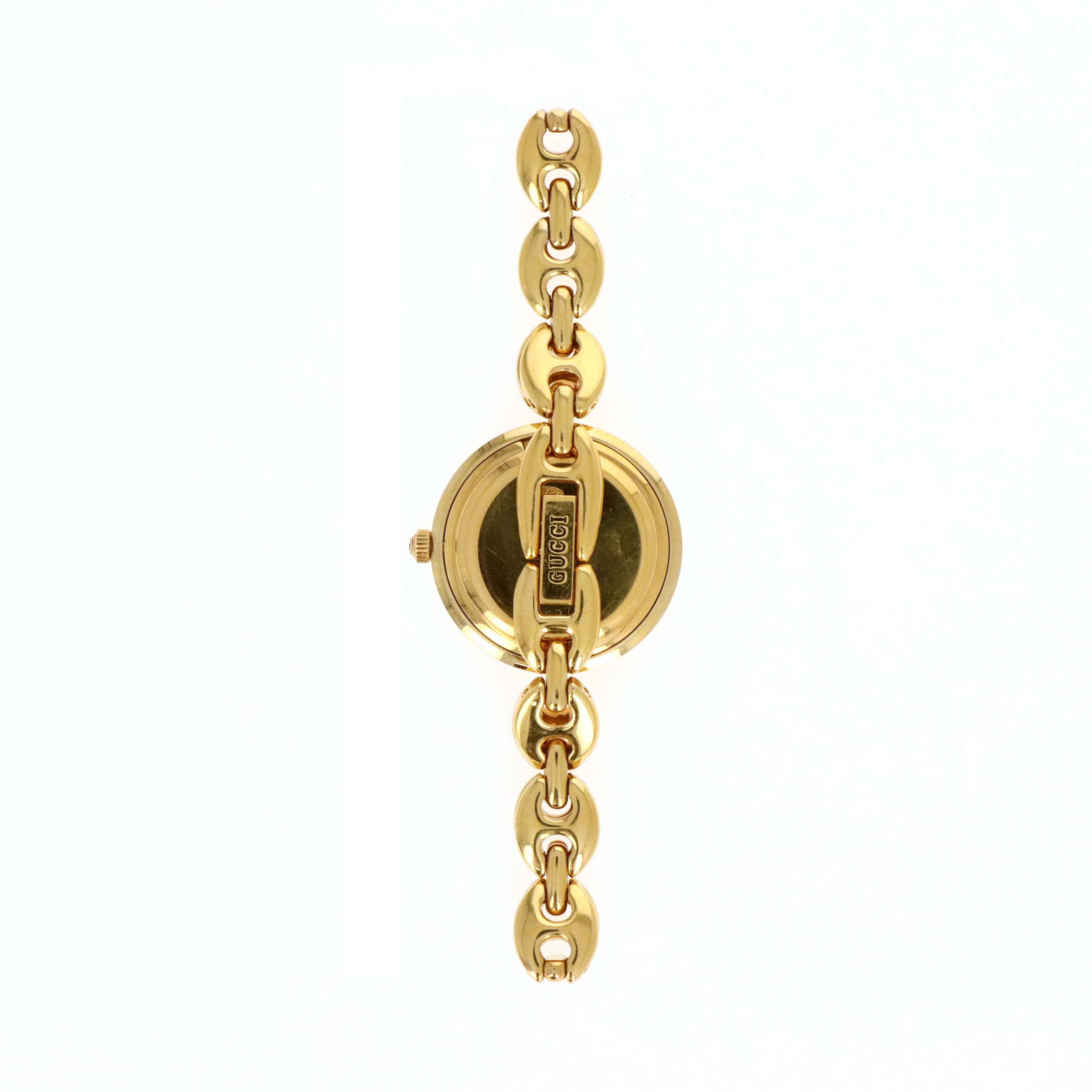 Vintage Gucci Interchangeable Bezel Gucci Link Watch - Queen May
