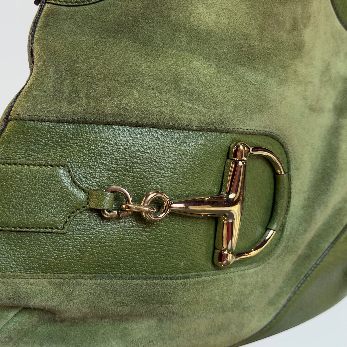 Gucci Suede Horsebit Hasler Hobo Bag - Queen May