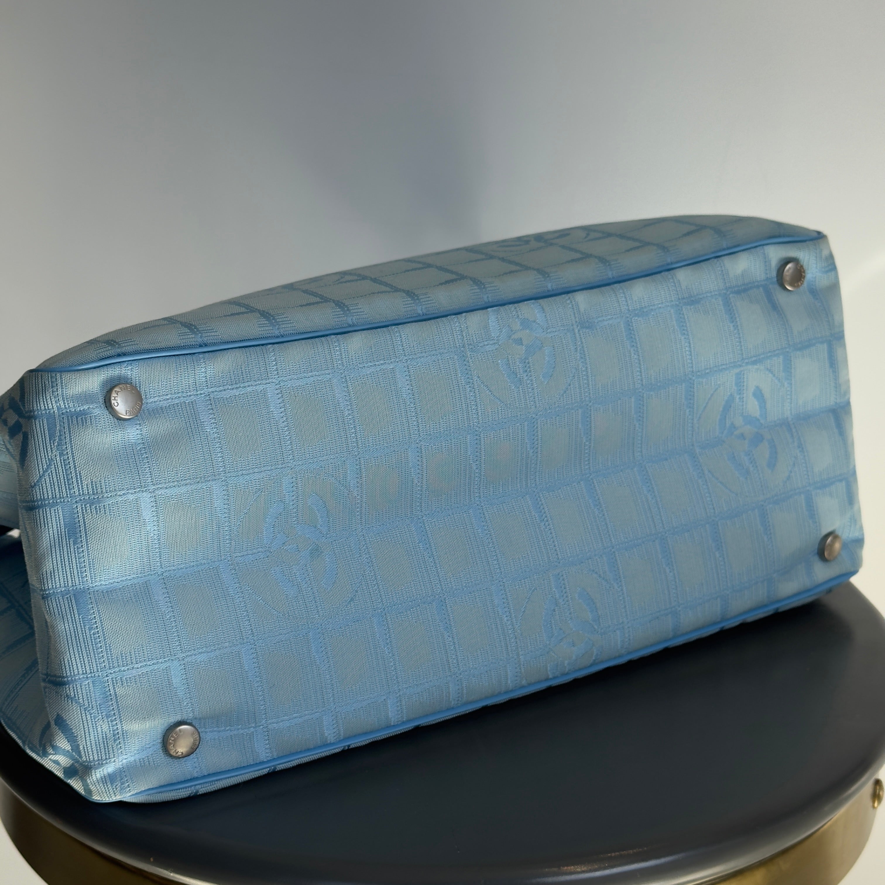 Chanel Travel Ligne Tote Blue - Queen May
