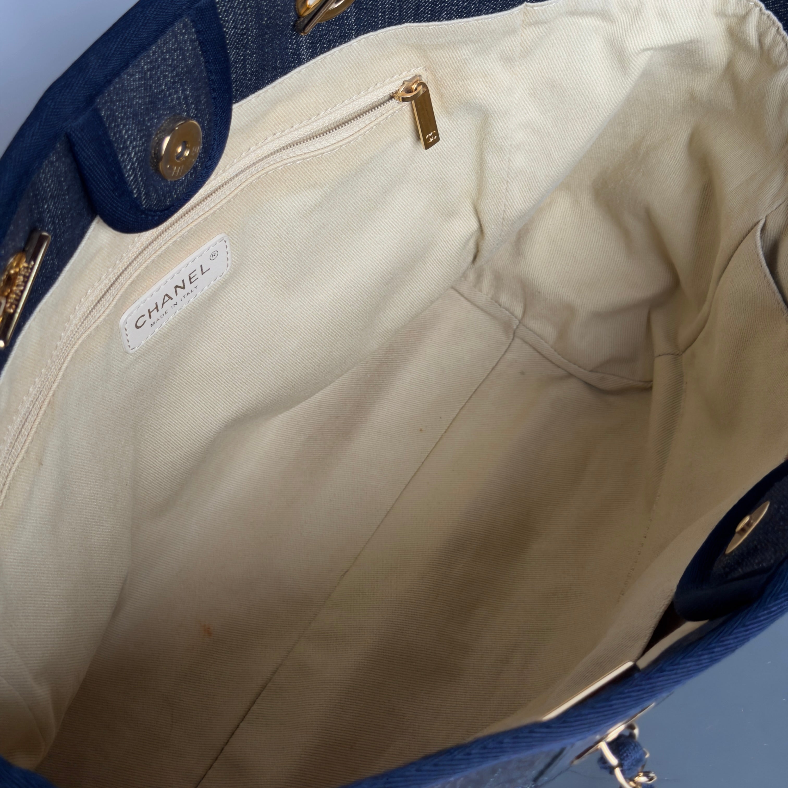 Chanel Deauville Tote Denim Small