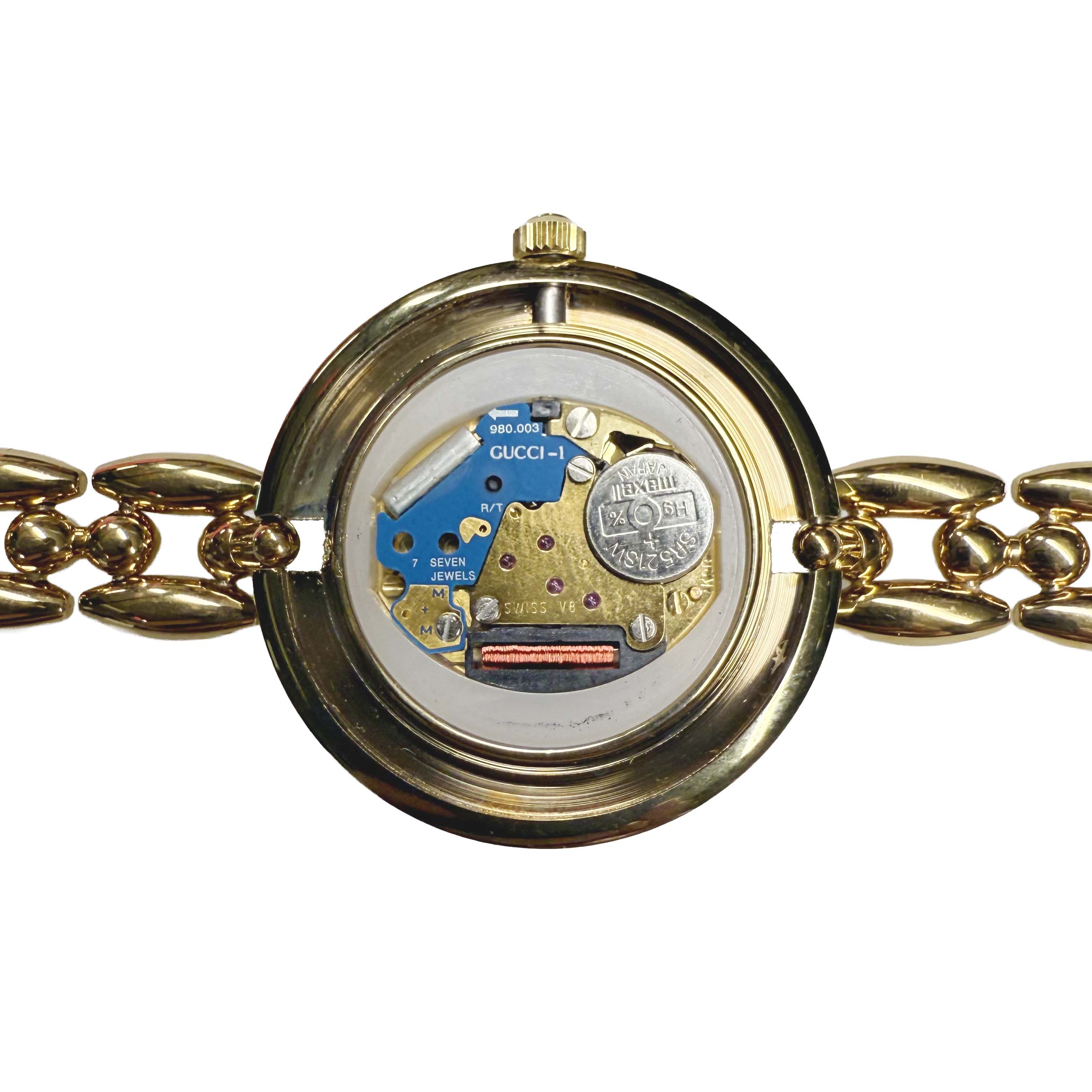 Vintage Gucci Interchangeable Bezel Watch Link Bracelet #4 - Queen May