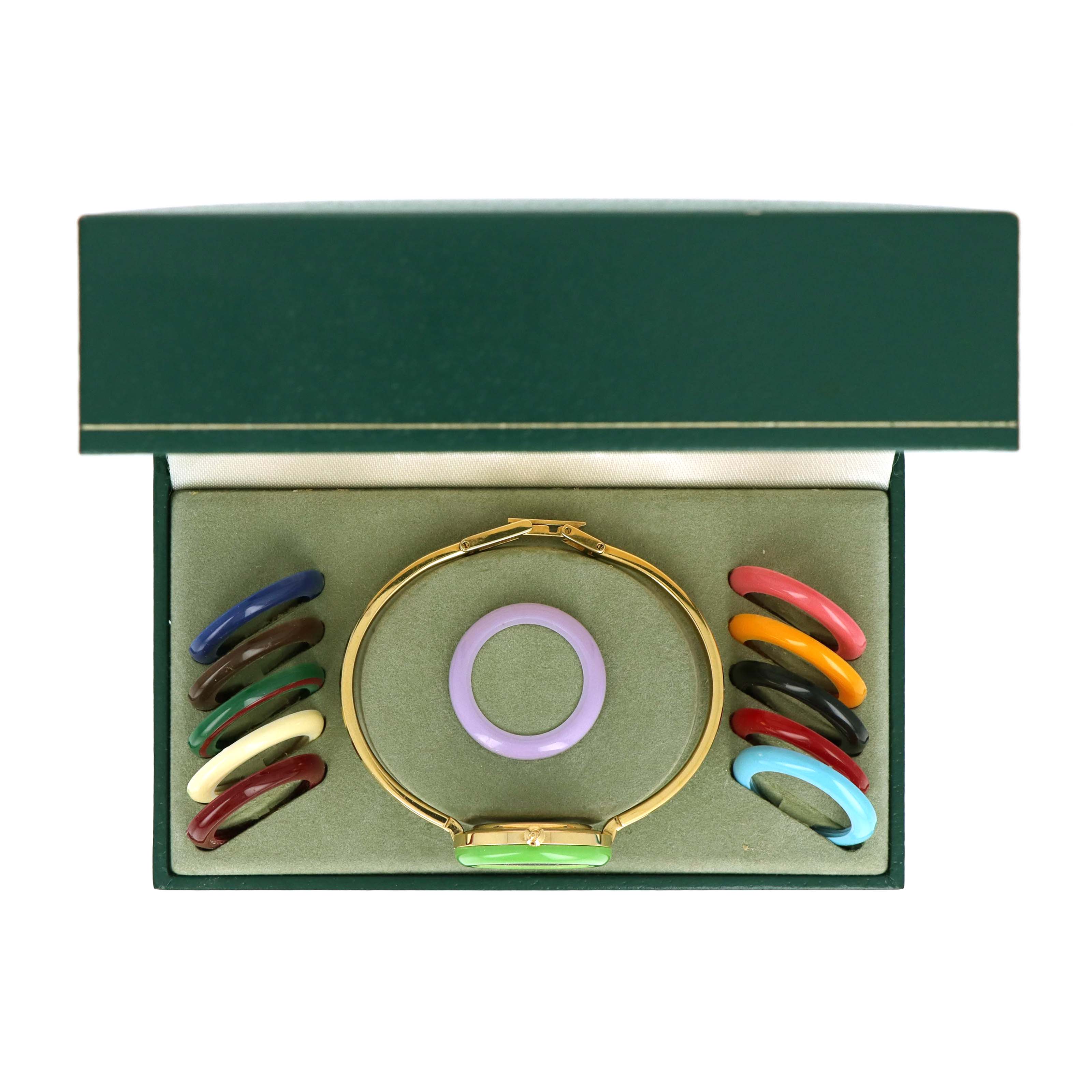 Vintage Gucci Interchangeable Bezel Bangle Watch