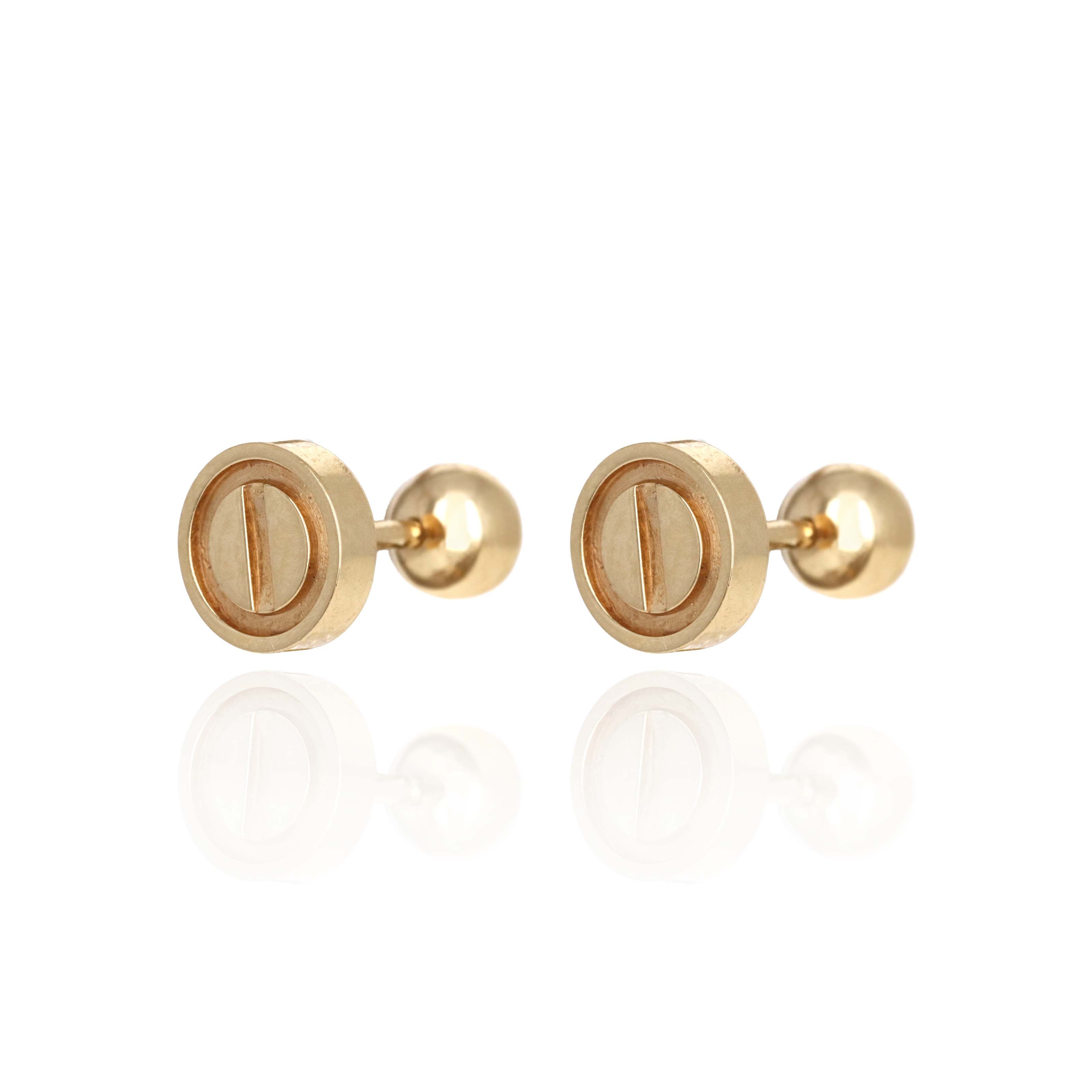 Cartier Love Stud Earrings Screw Back - Queen May