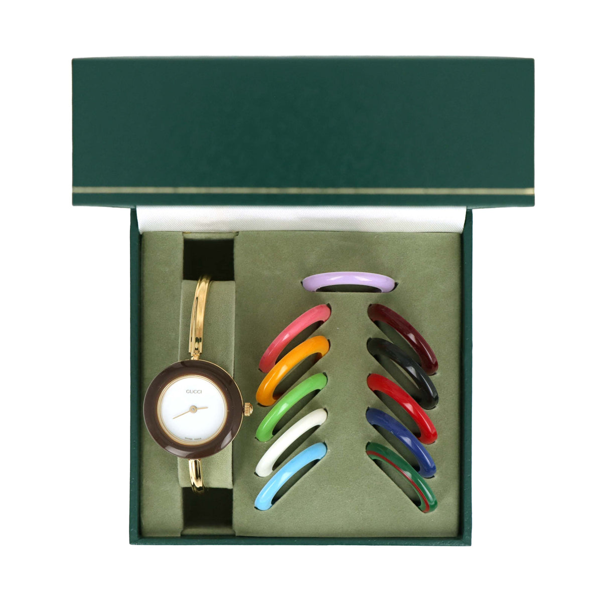 Vintage Gucci Interchangeable Bezel Bangle Watch