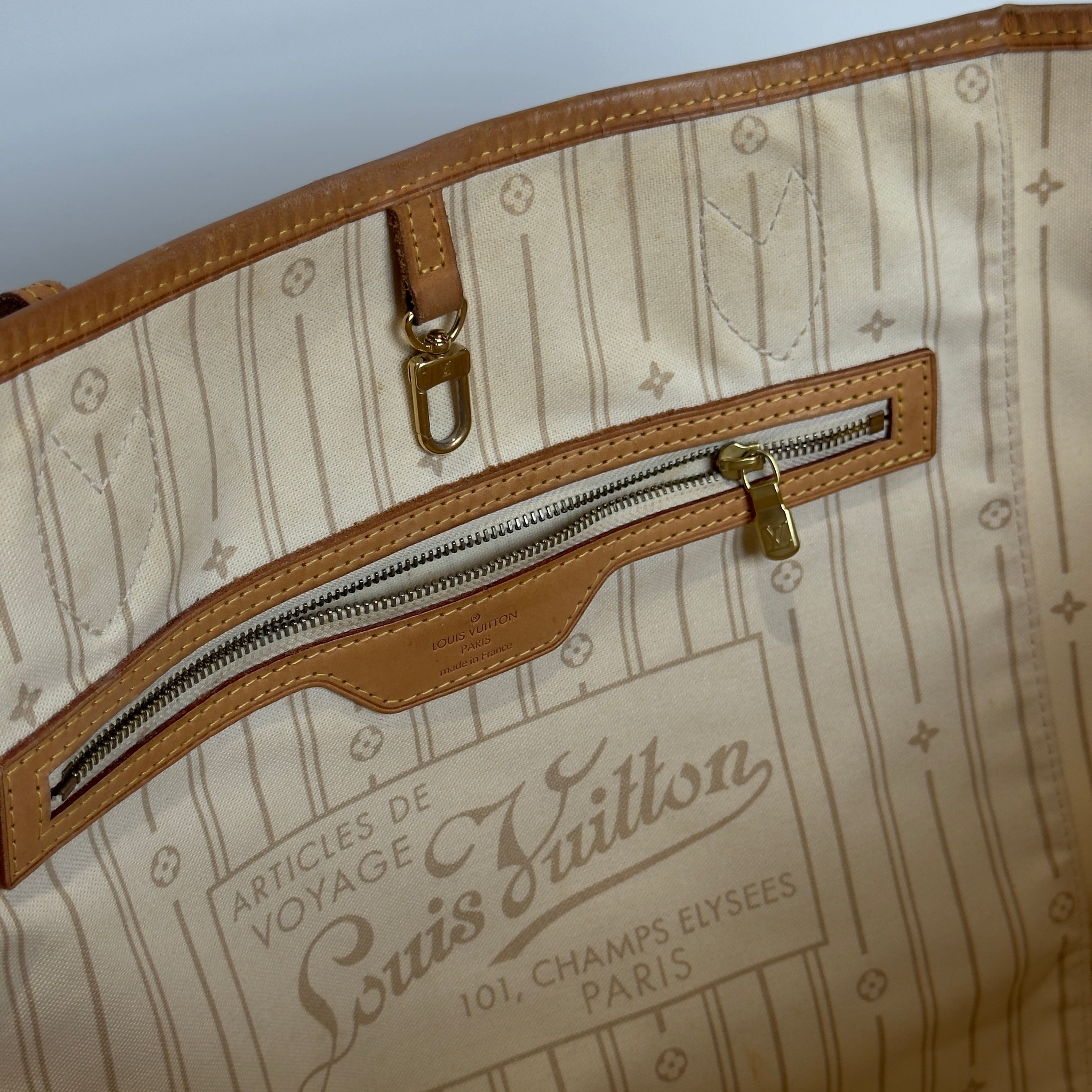 Louis Vuitton Neverfull Azur GM