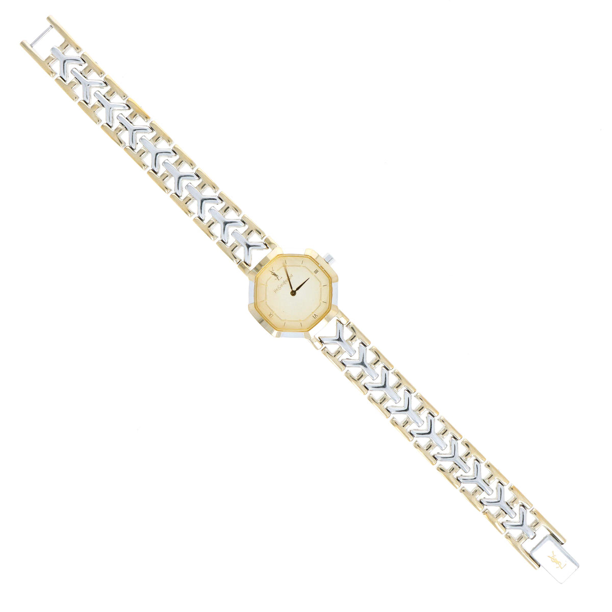 Yves Saint Laurent Octagon Two Tone Watch