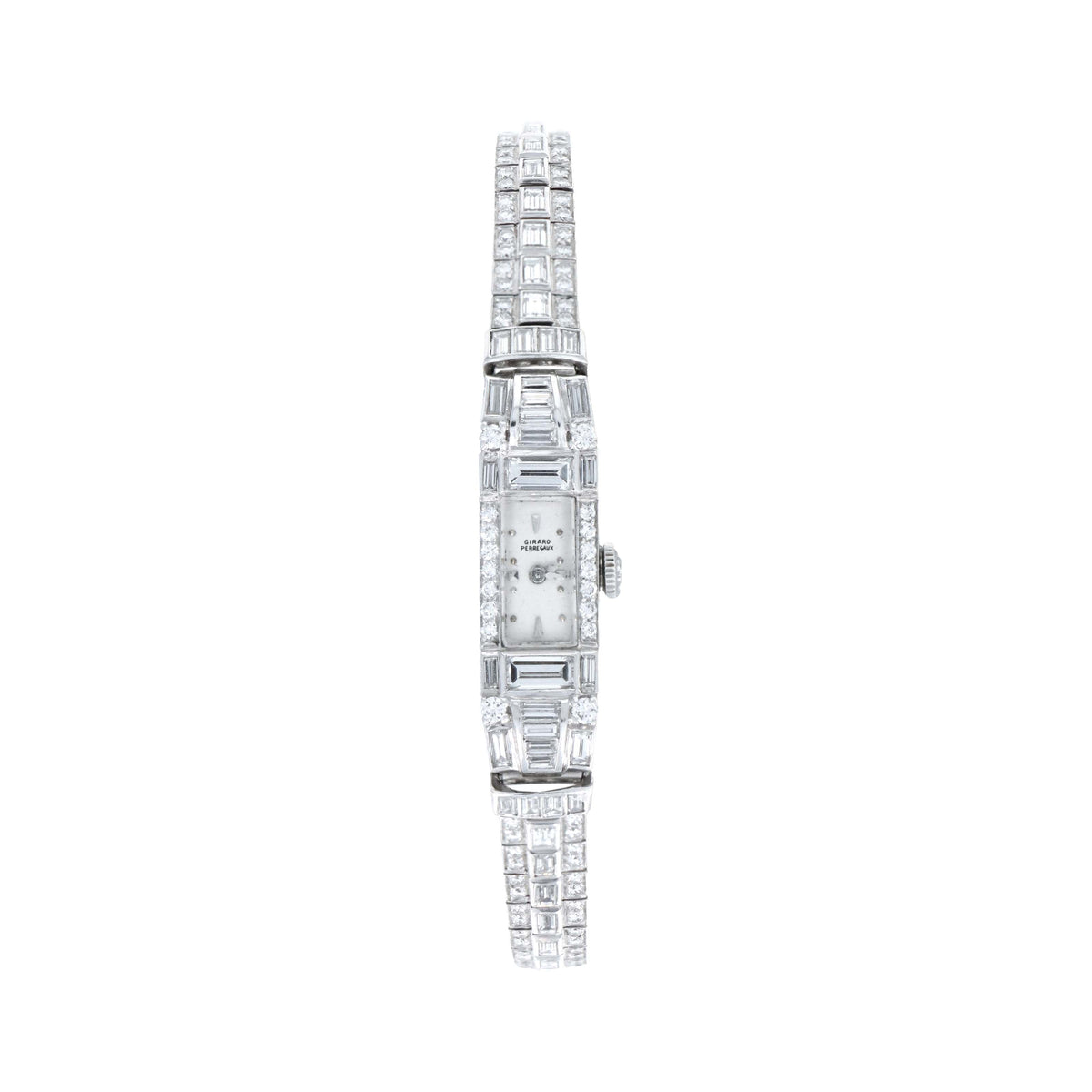 Girard Perregaux  Platinum Art Deco Ladies Diamond Cocktail Watch