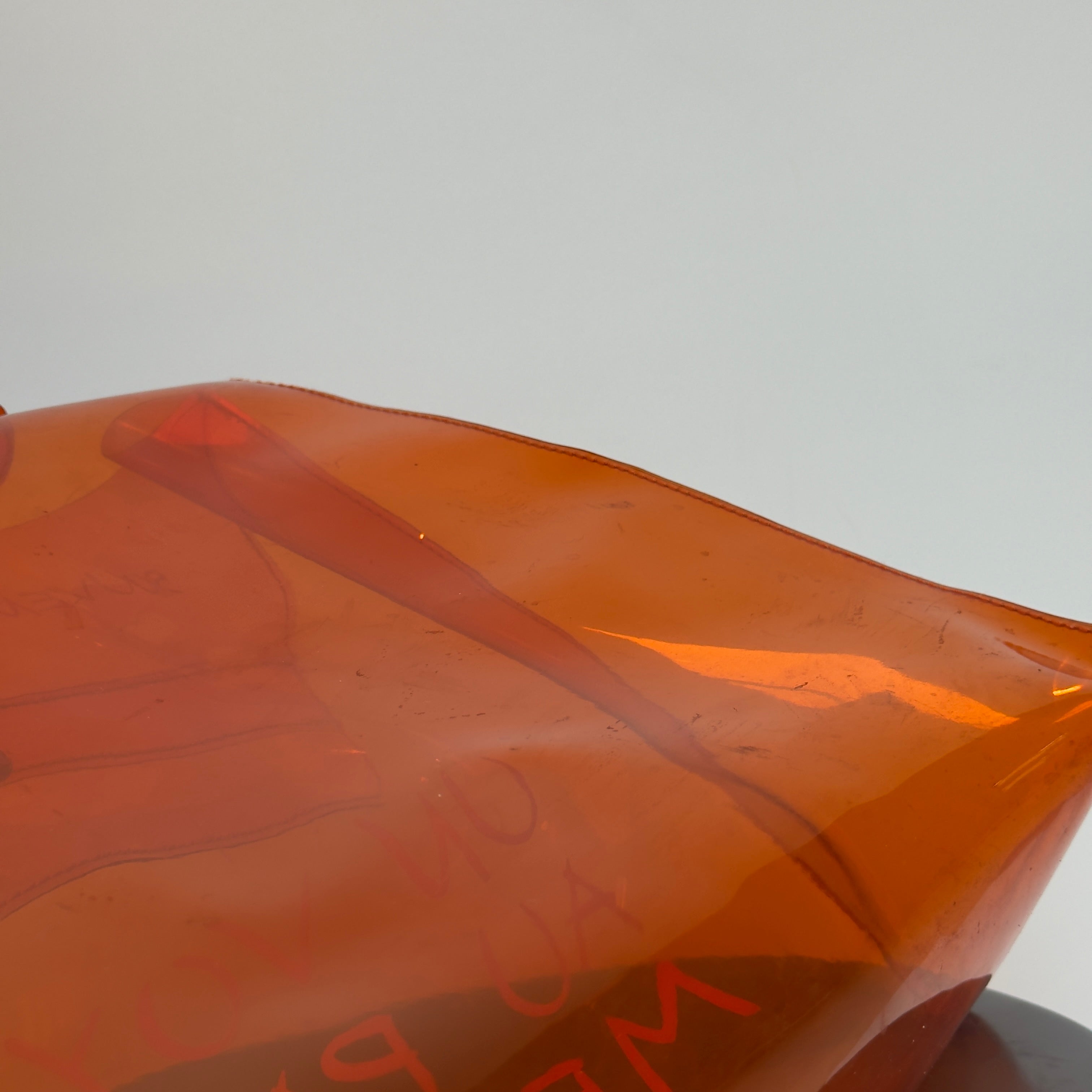 Hermes Vinyl Souvenirs De L'Exposition Kelly PVC Orange