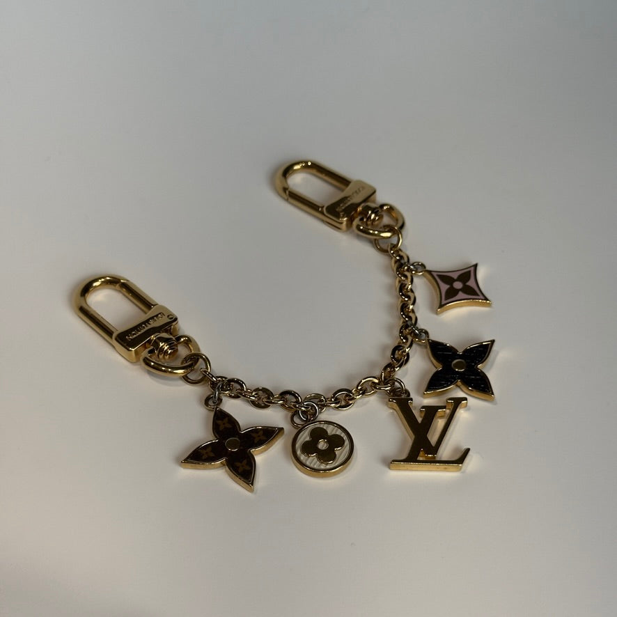 Louis Vuitton Fleur De Monogram Chain Bag/Phone Charm - Queen May