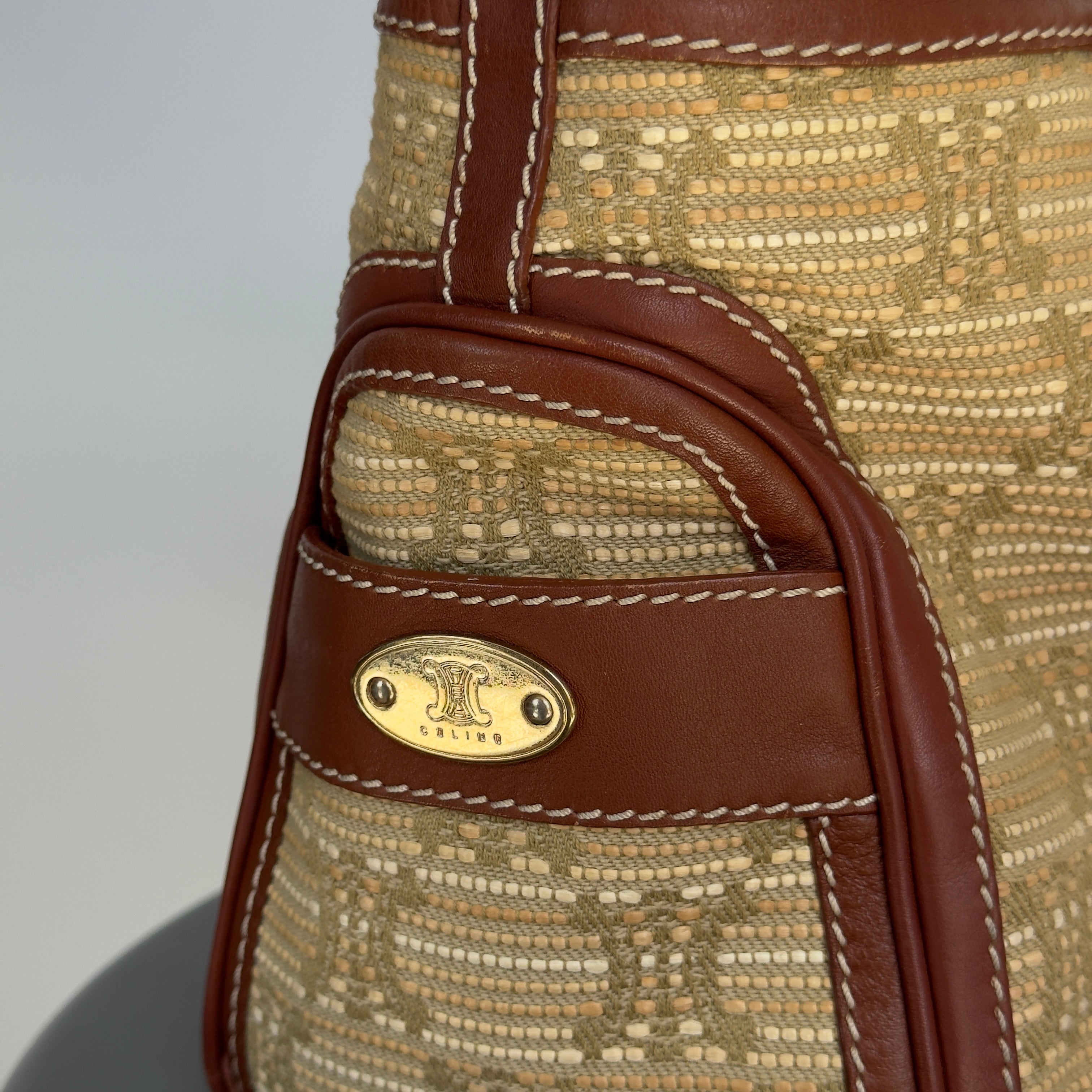 Celine Woven Triomphe Boogie Bag