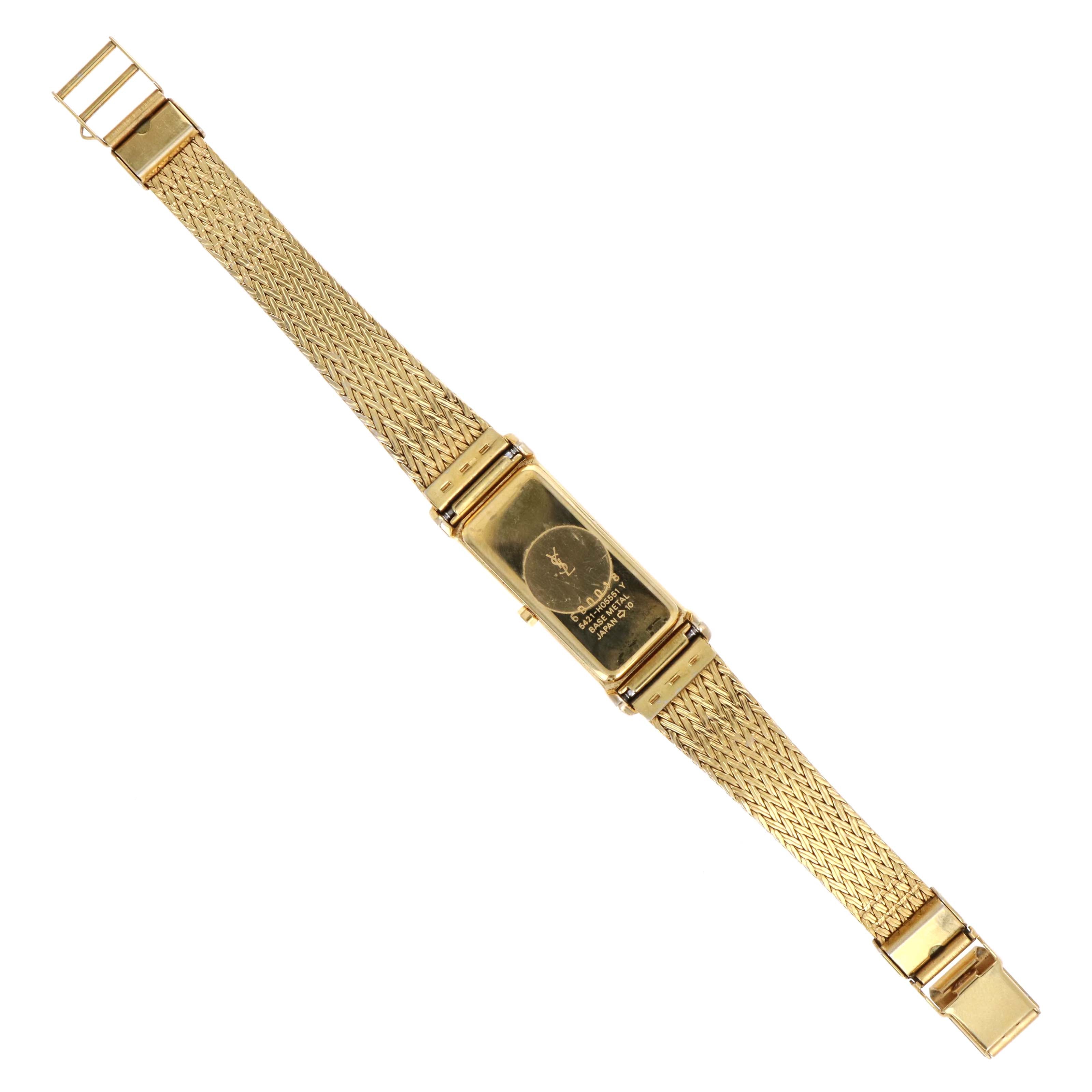 Rare Vintage Yves Saint Laurent Ladies Watch Gold Tone - Queen May