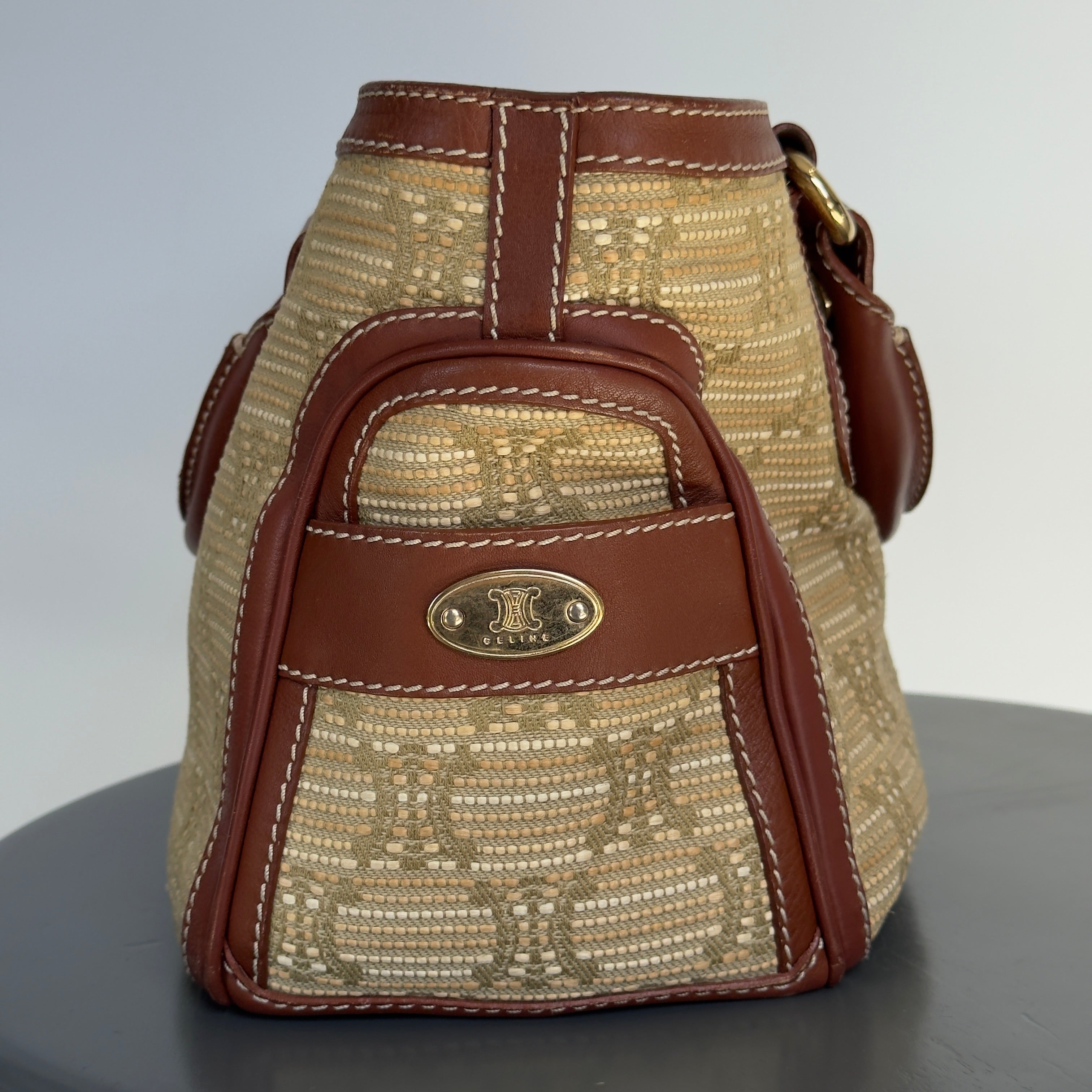 Celine Woven Triomphe Boogie Bag