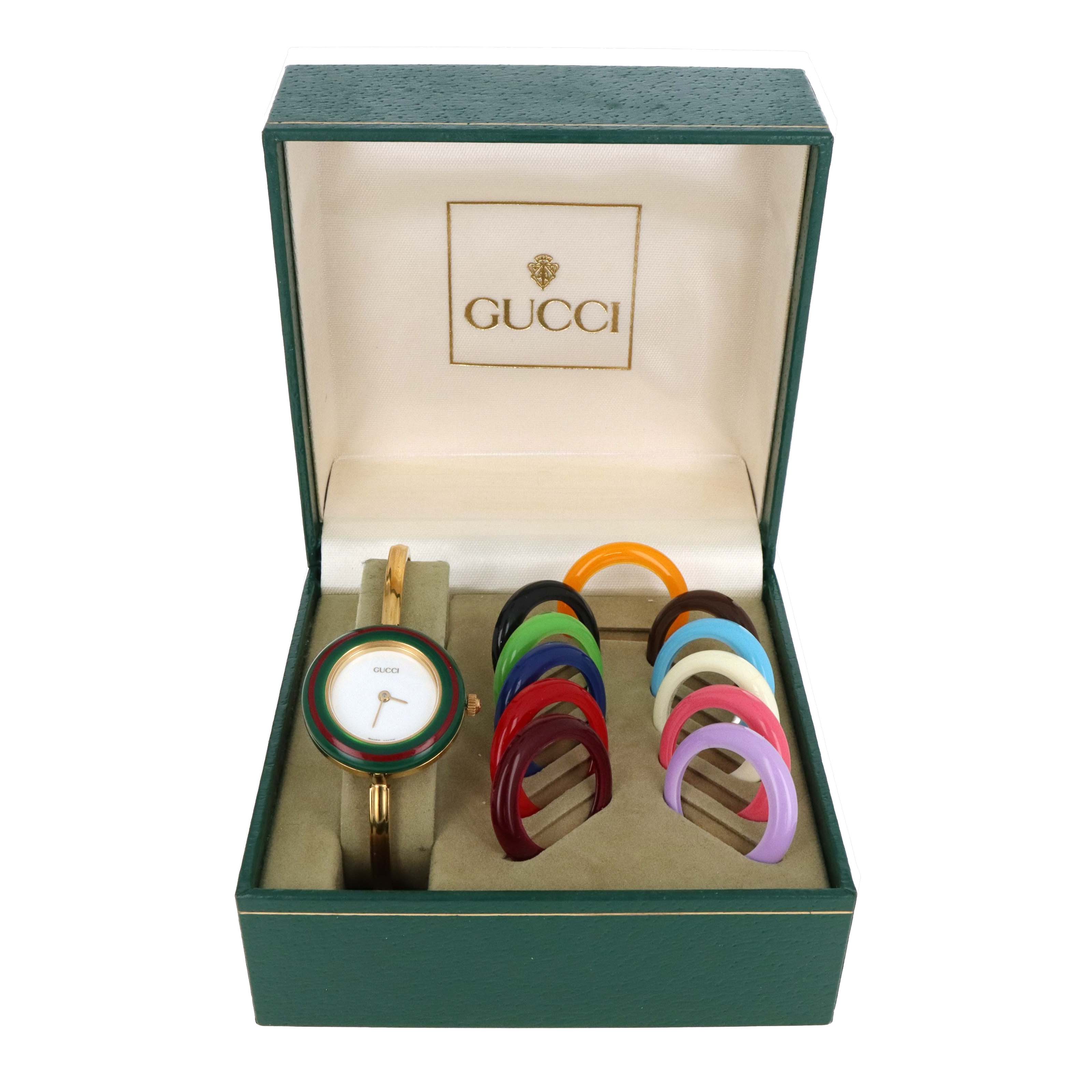 Vintage Gucci Interchangeable Bezel Watch - Queen May
