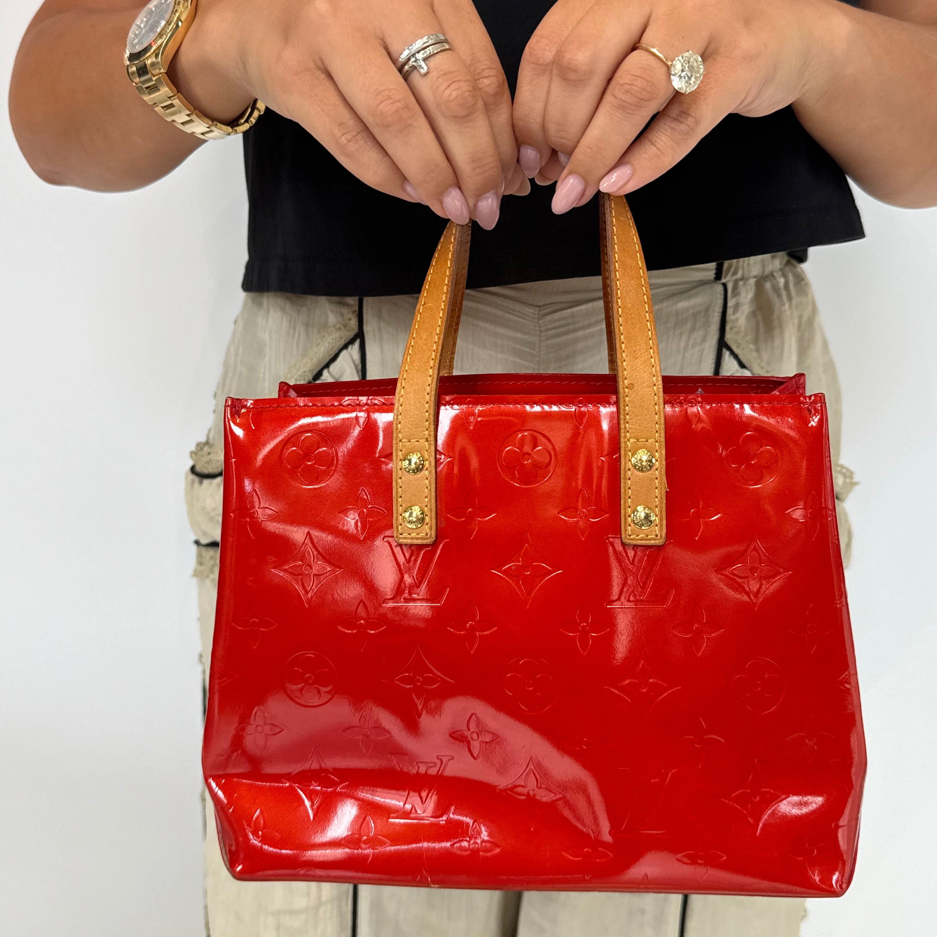 Louis Vuitton Vernis Reade PM Red - Queen May