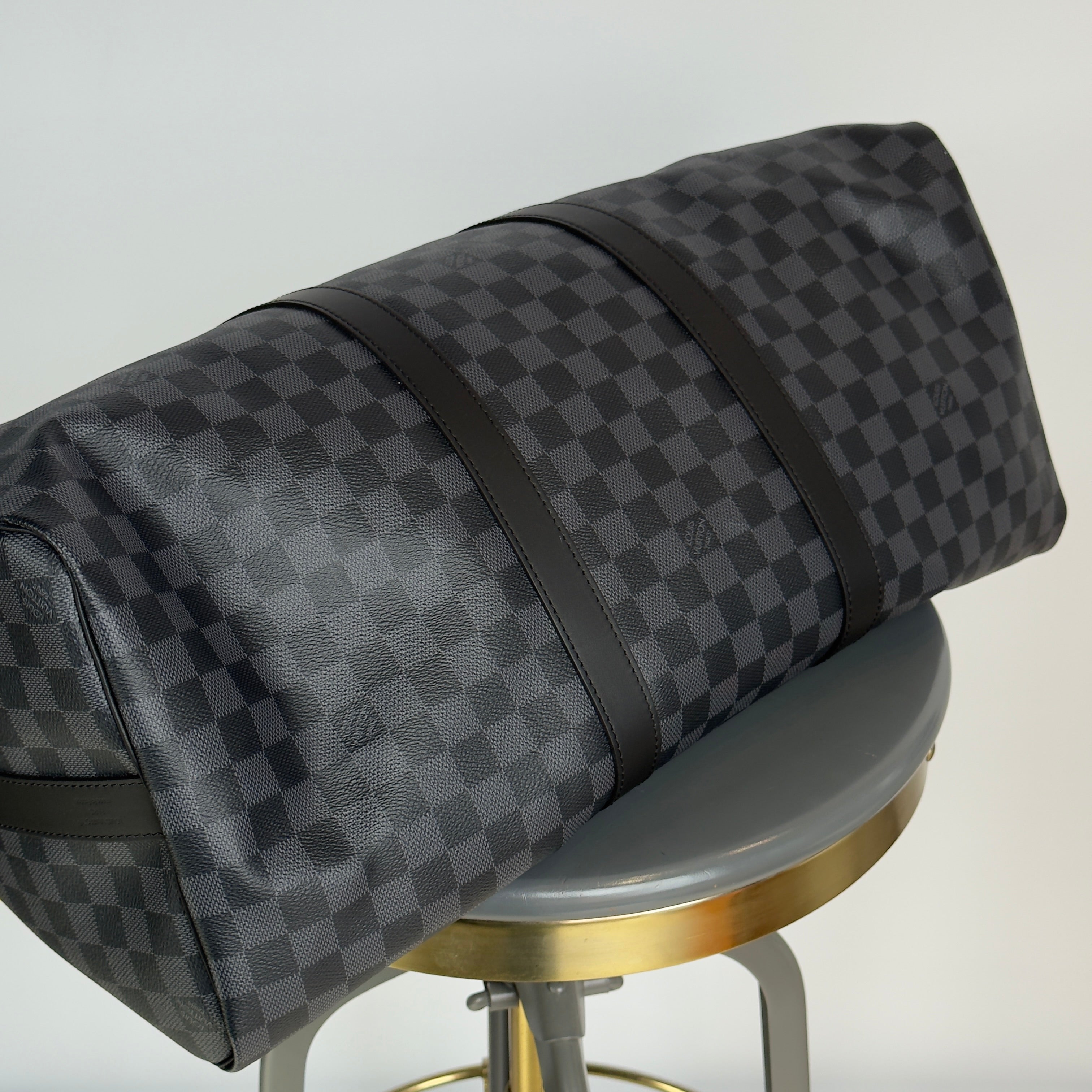 Louis Vuitton Keepall Bandouliere 50 Damier Graphite Indigo - Queen May