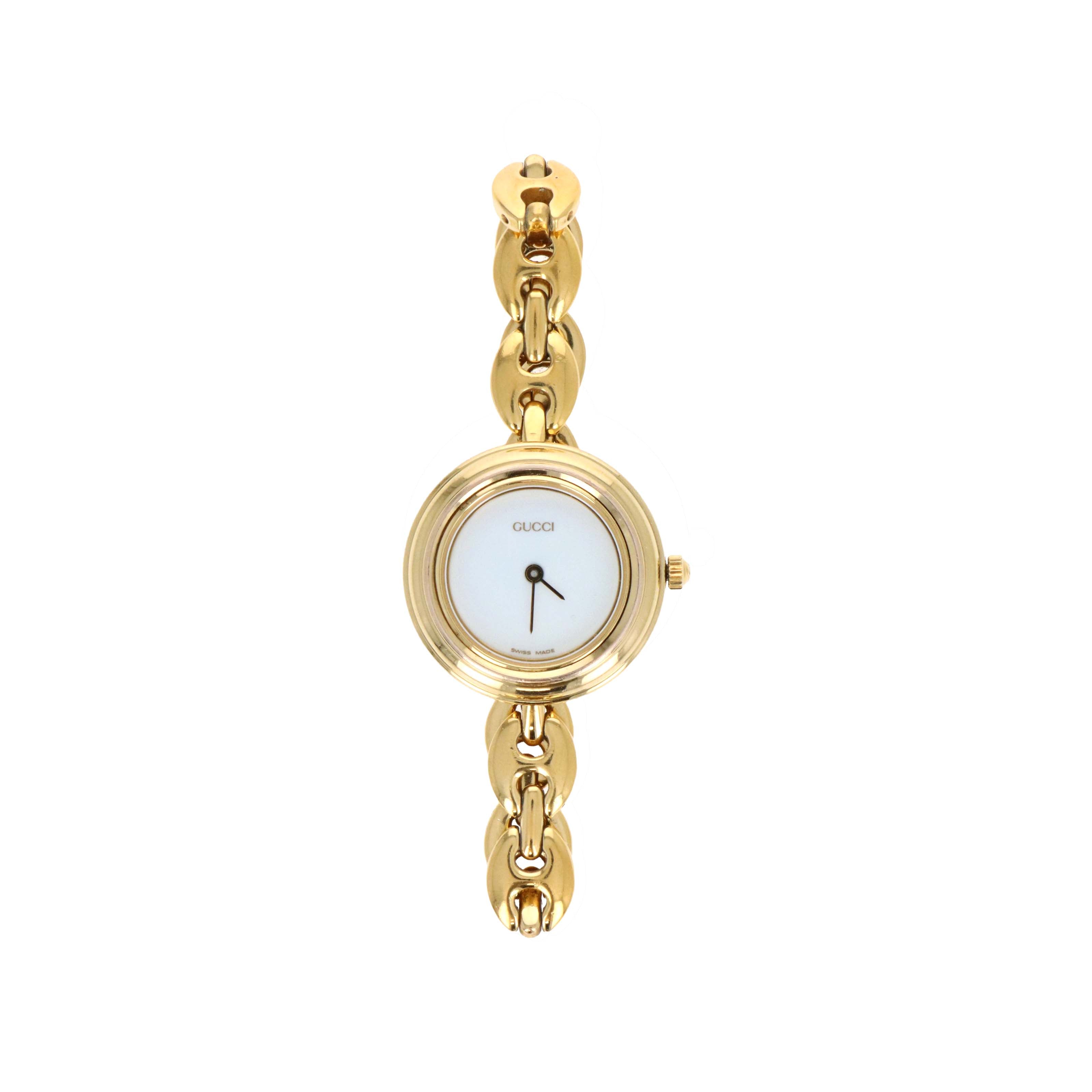 Vintage Small Size Gucci Interchangeable Bezel Watch Gucci Link Bracelet - Queen May