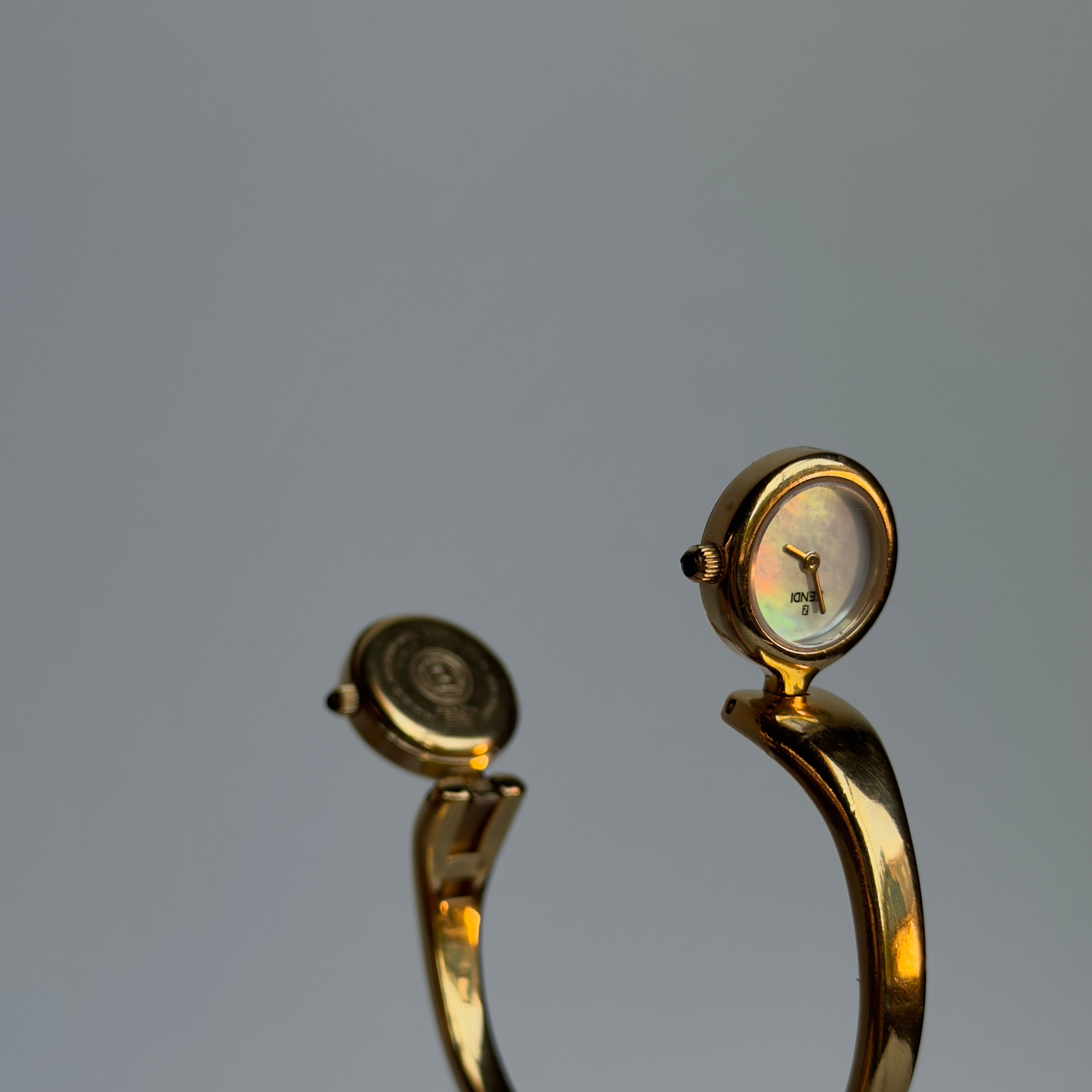 Rare Fendi Orologi Double Face Two Time Zone Watch
