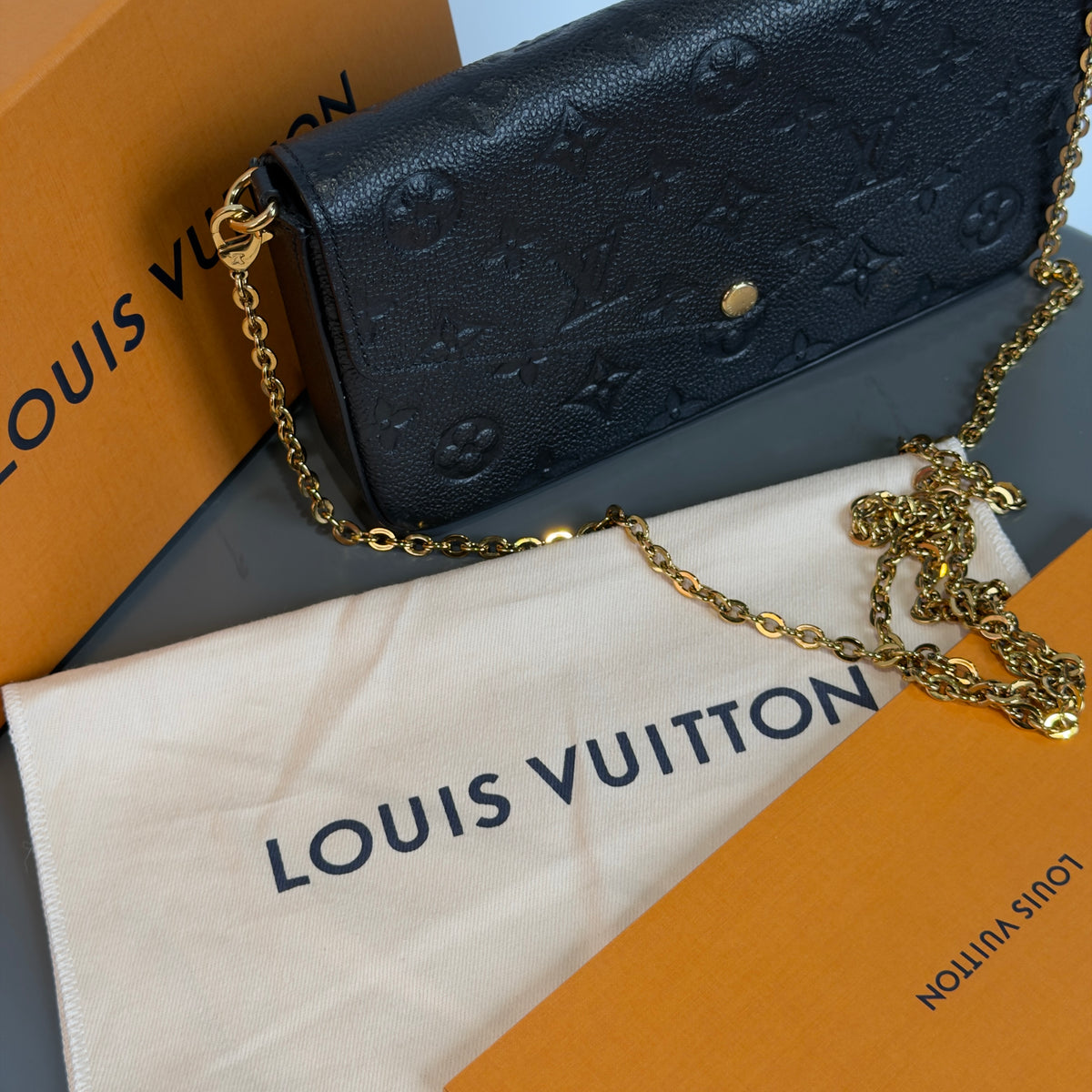 Louis Vuitton Felicie Empreinte Black Pochette
