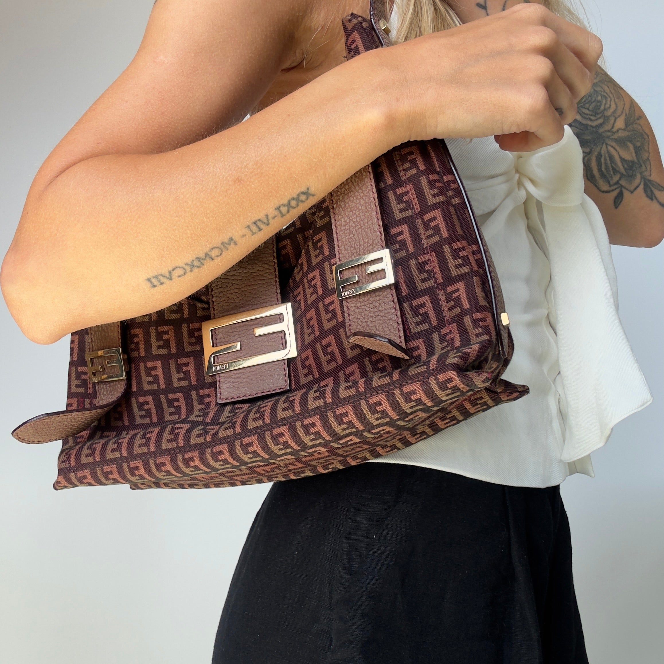 Fendi Zucchino Hobo Bag - Queen May