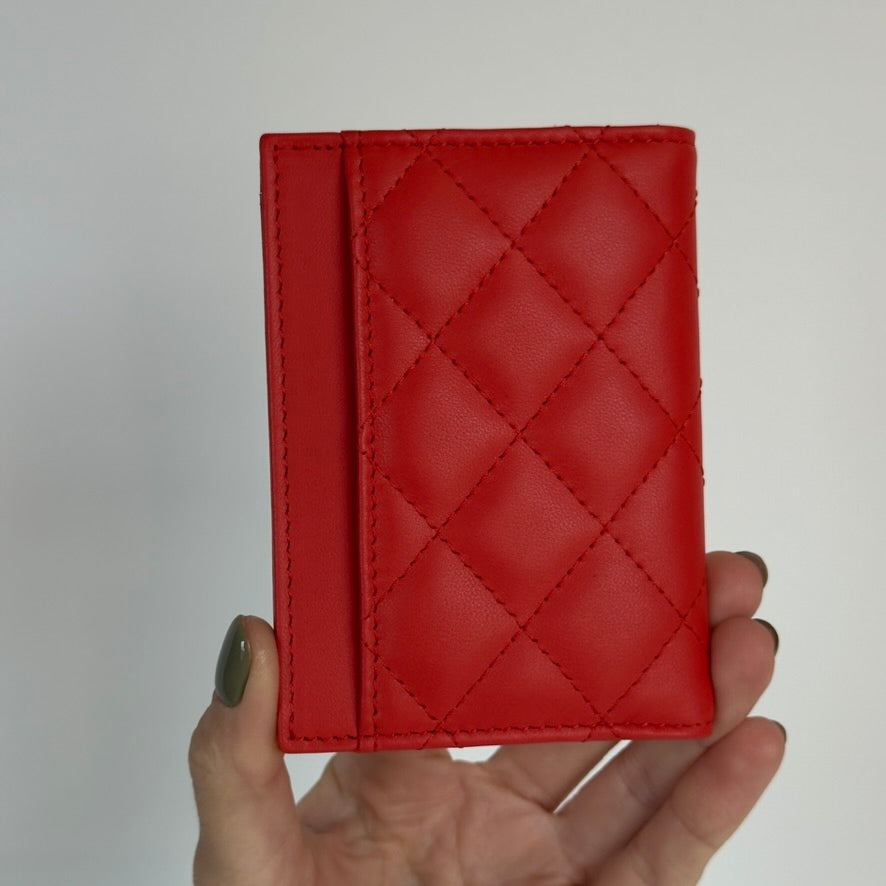 Chanel Lambskin Quilted Card Holder - Queen May