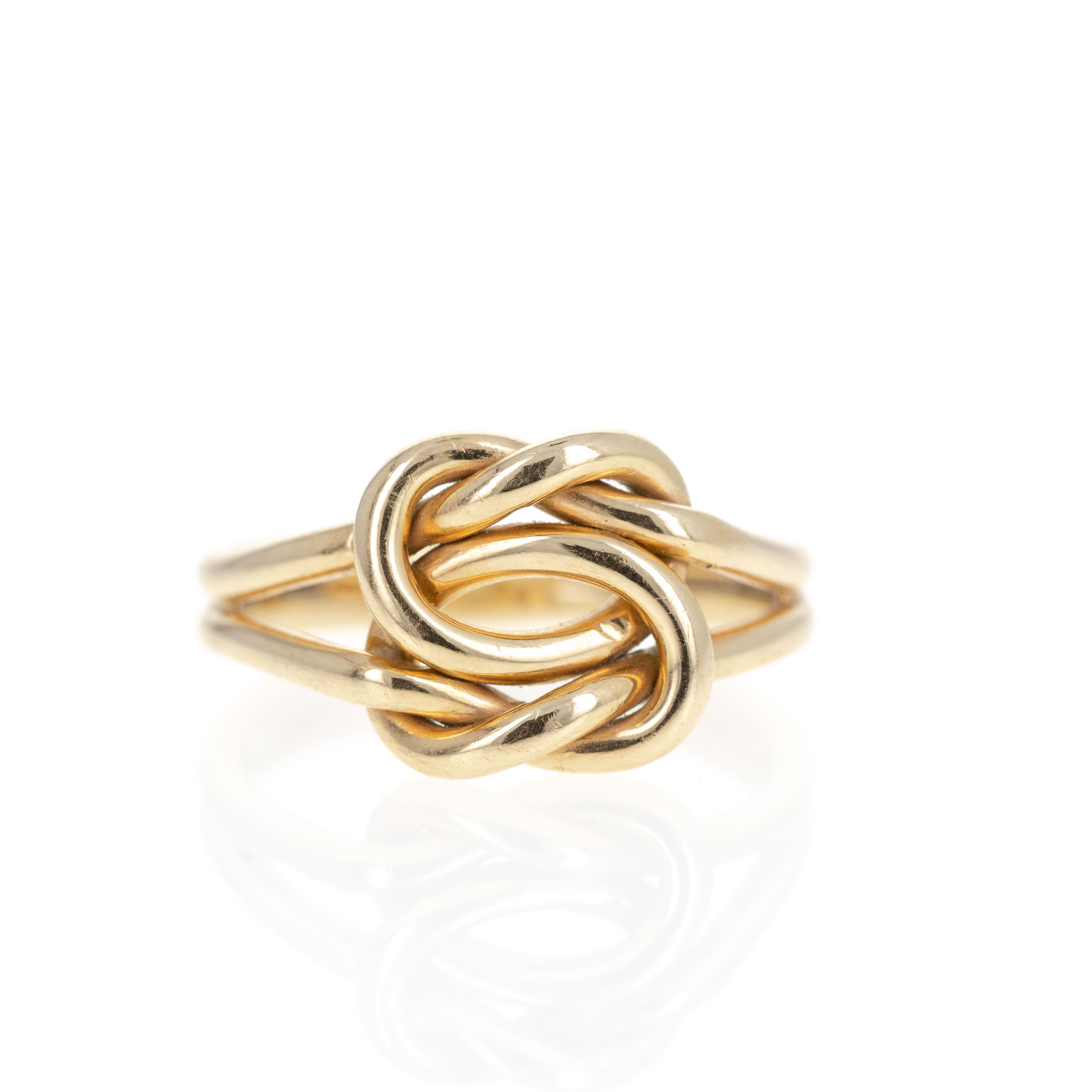 Vintage 14K Yellow Gold Love Knot Ring - Queen May