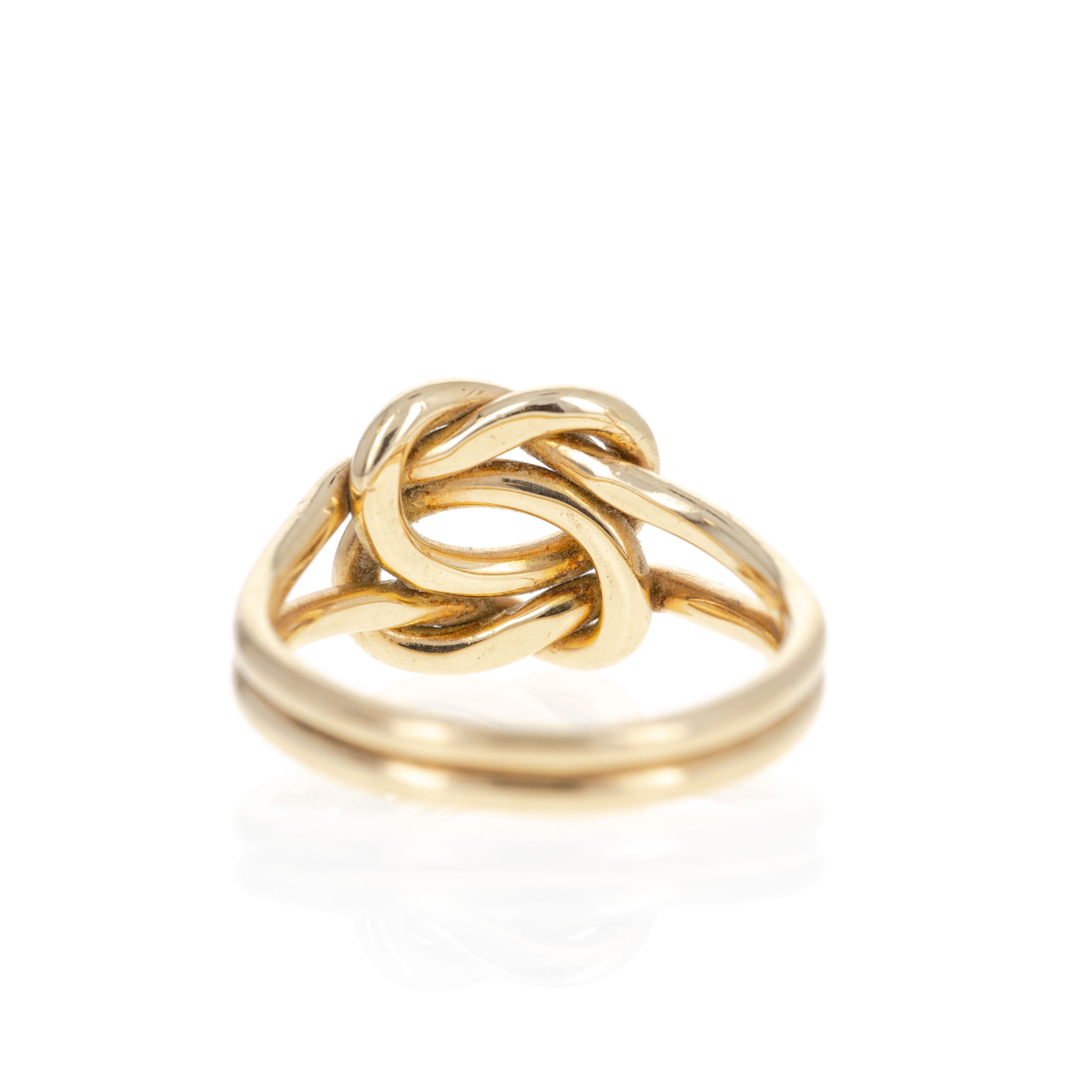 Vintage 14K Yellow Gold Love Knot Ring - Queen May