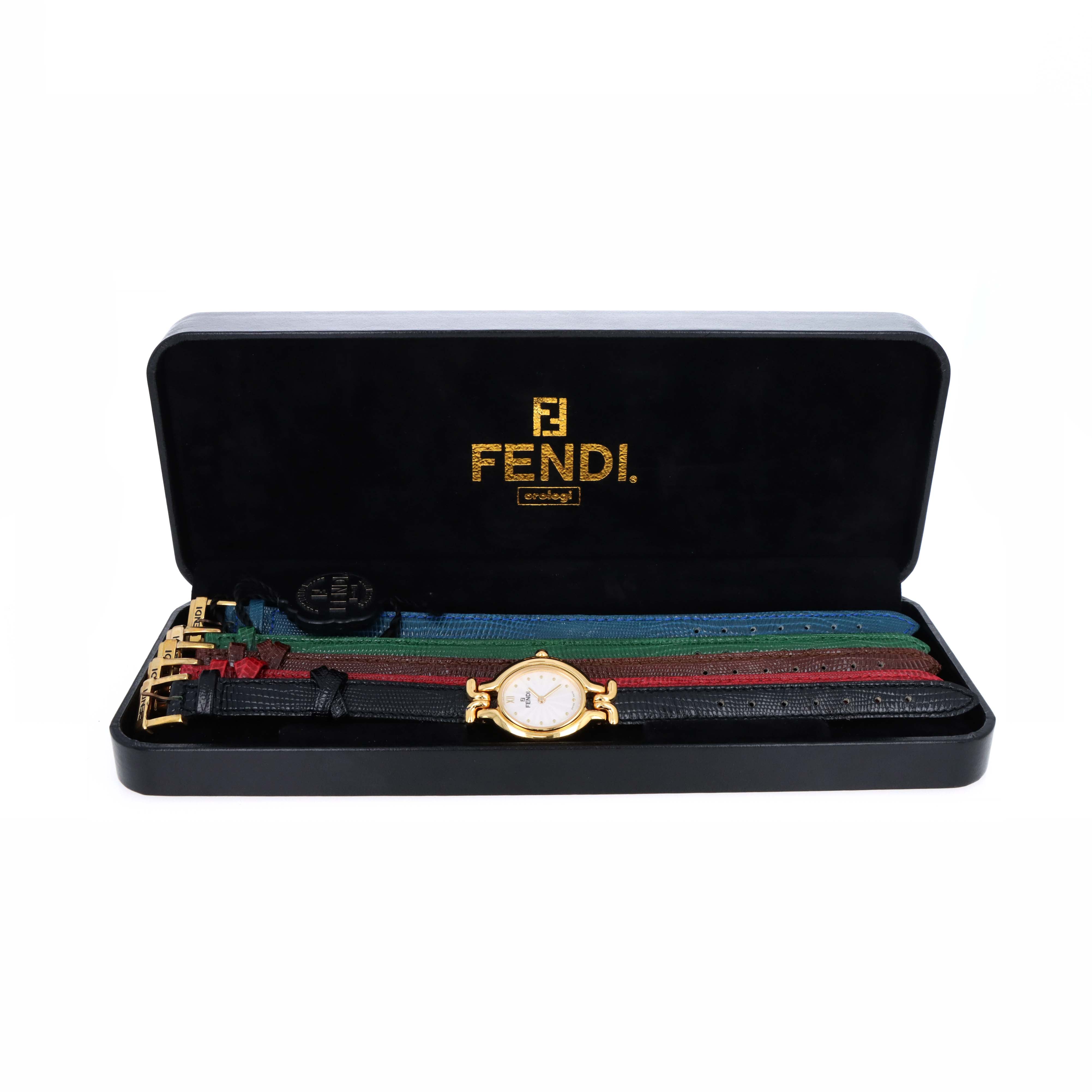 Fendi 640L Chameleon Watch With Interchangeable Straps - Queen May