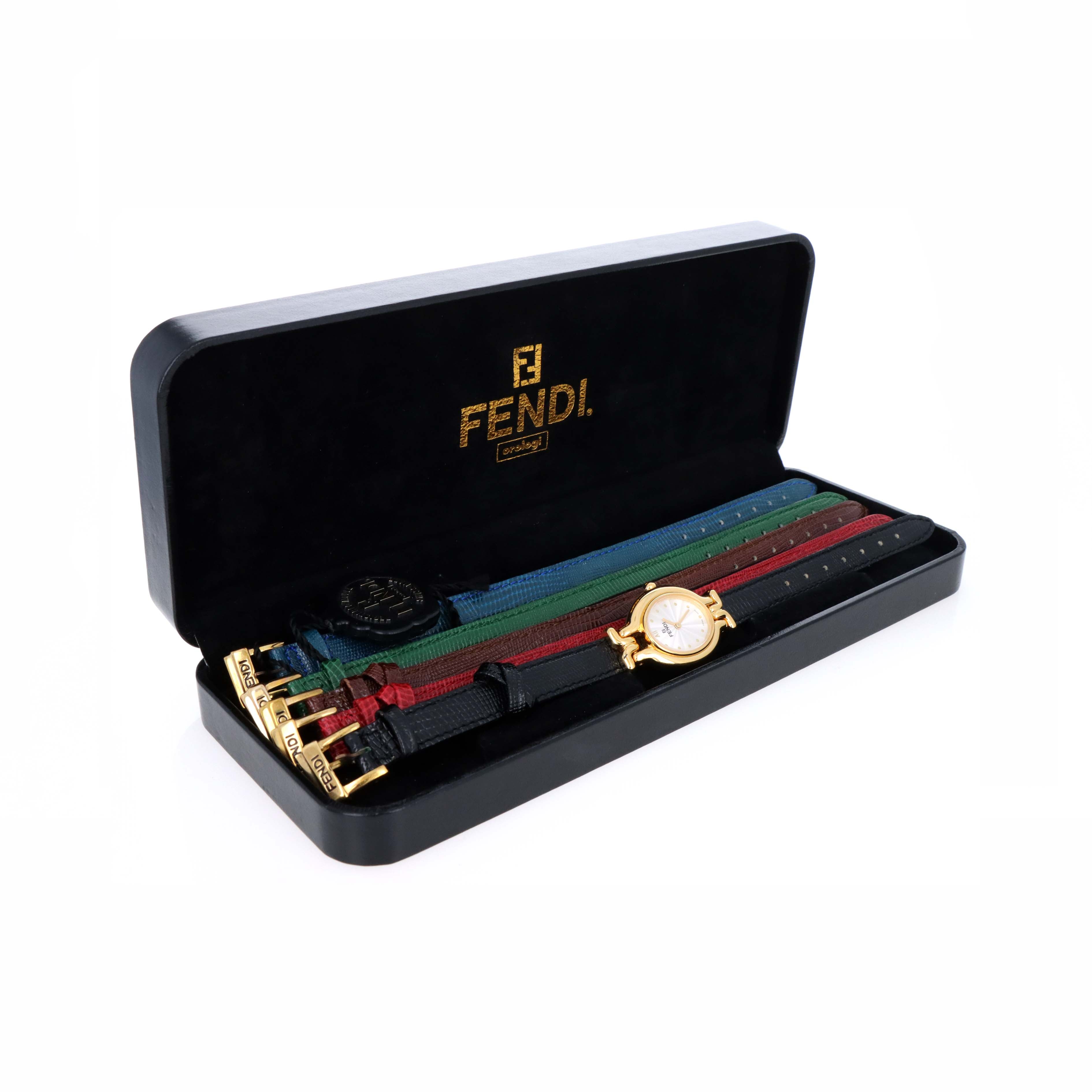 Fendi 640L Chameleon Watch With Interchangeable Straps - Queen May