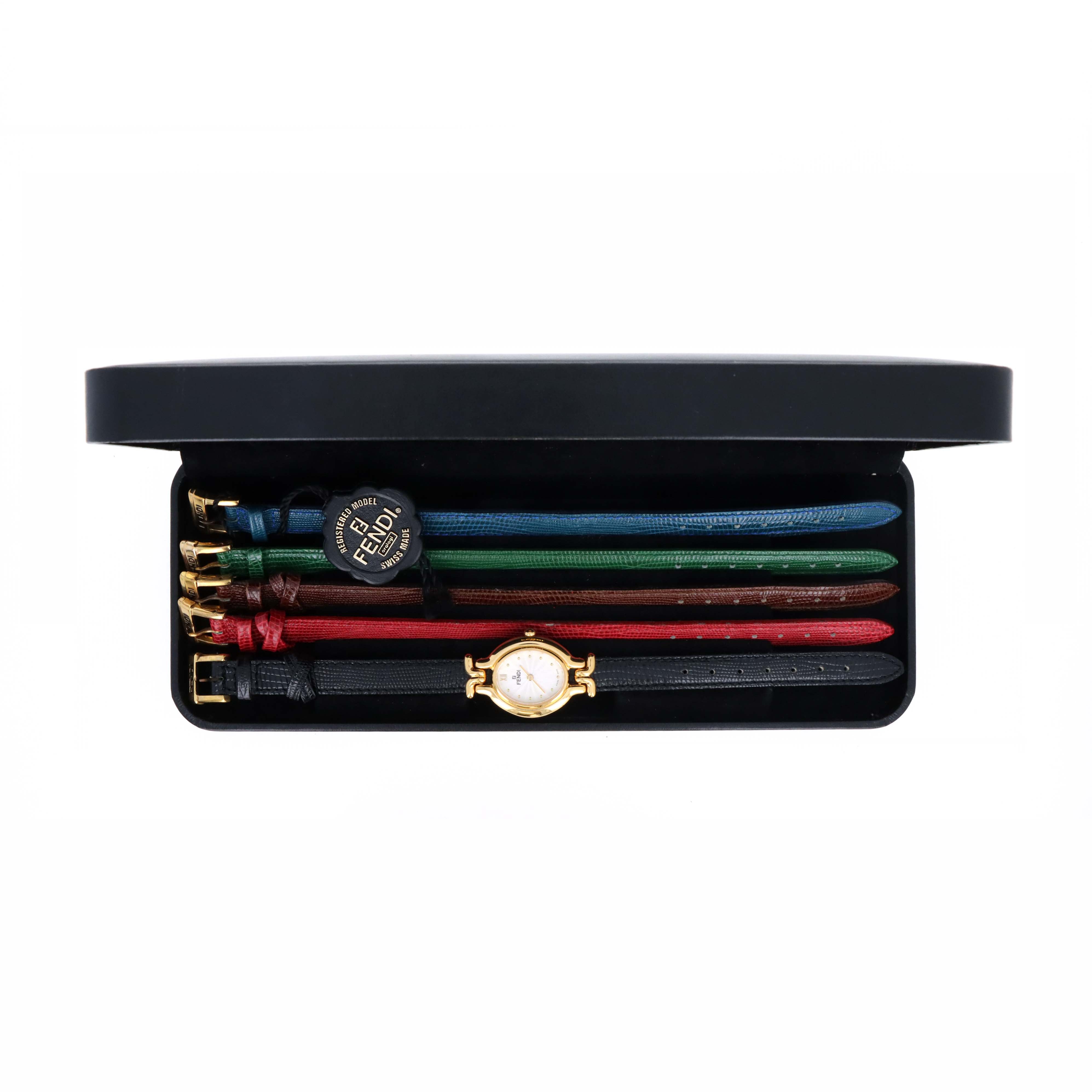 Fendi 640L Chameleon Watch With Interchangeable Straps - Queen May