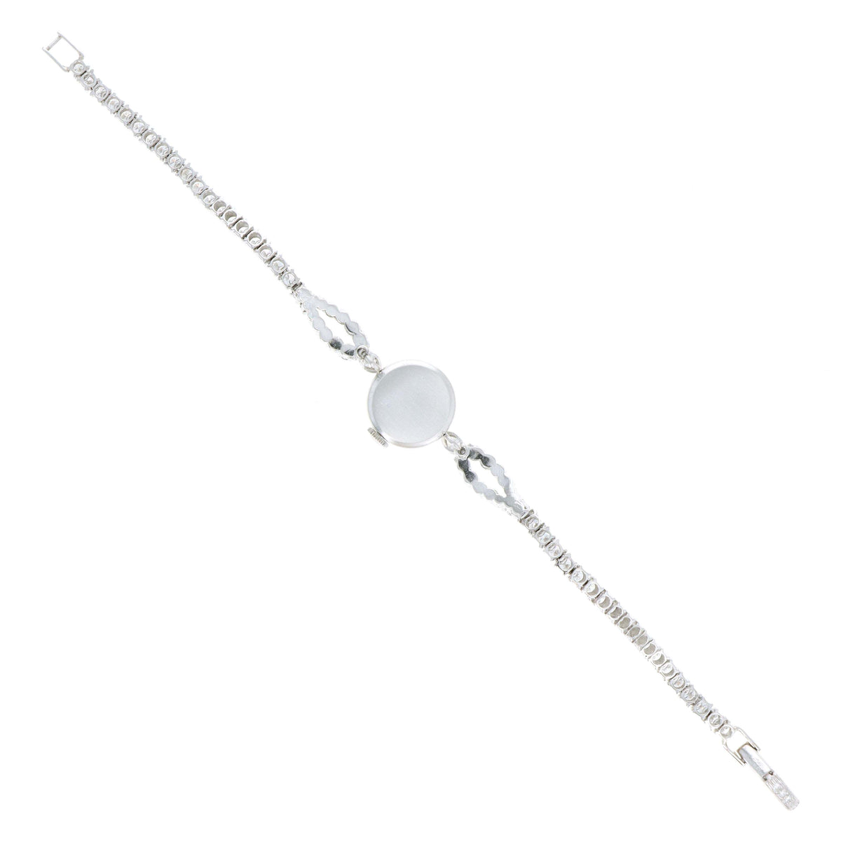 Vintage Patek Philippe 16MM Platinum Diamond Cocktail Watch Reference 3267/30 - Queen May