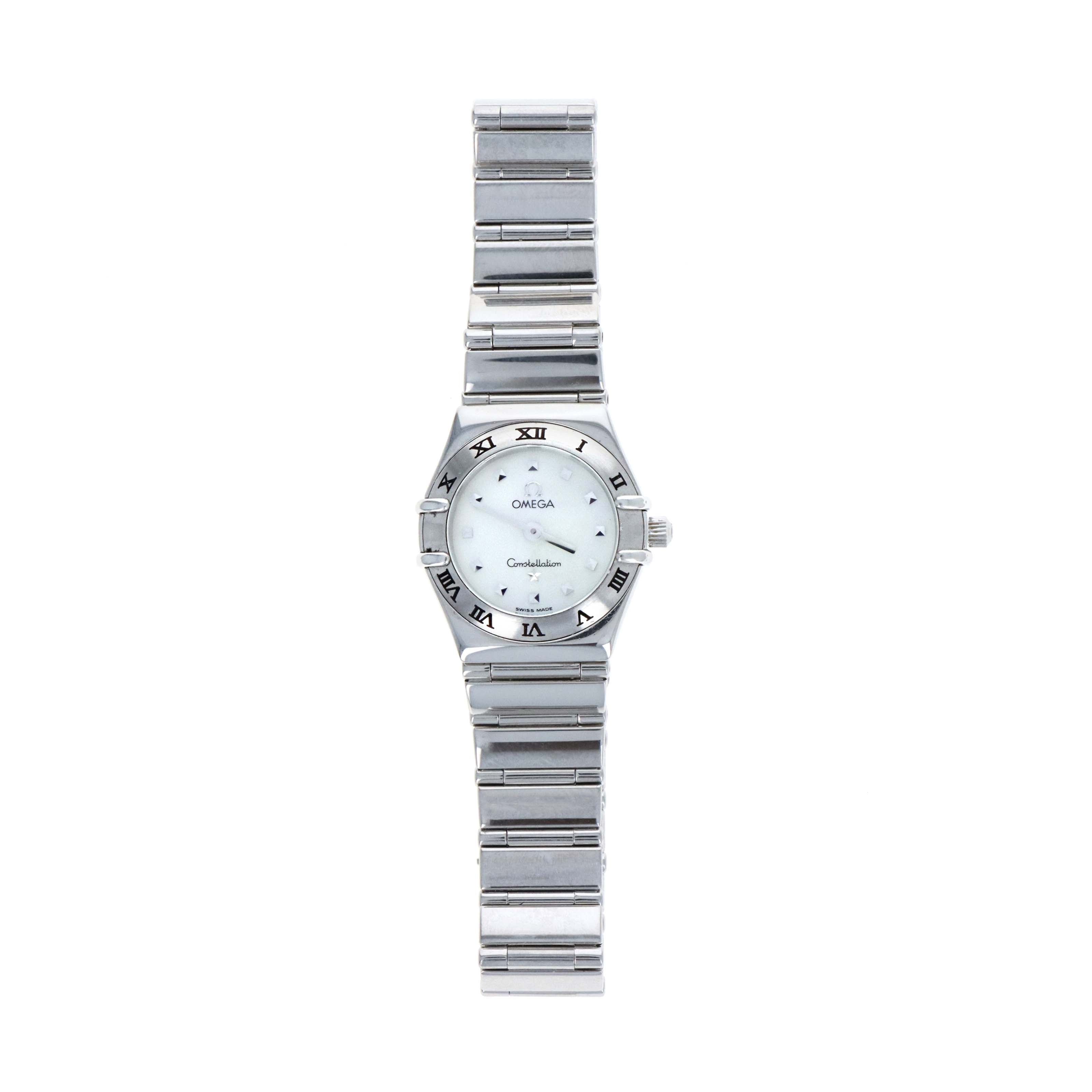 Omega Ladies Constellation My Choice Mini 22.5MM Mother Of Pearl Dial Stainless Steel Ref 1561.71.00 - Queen May