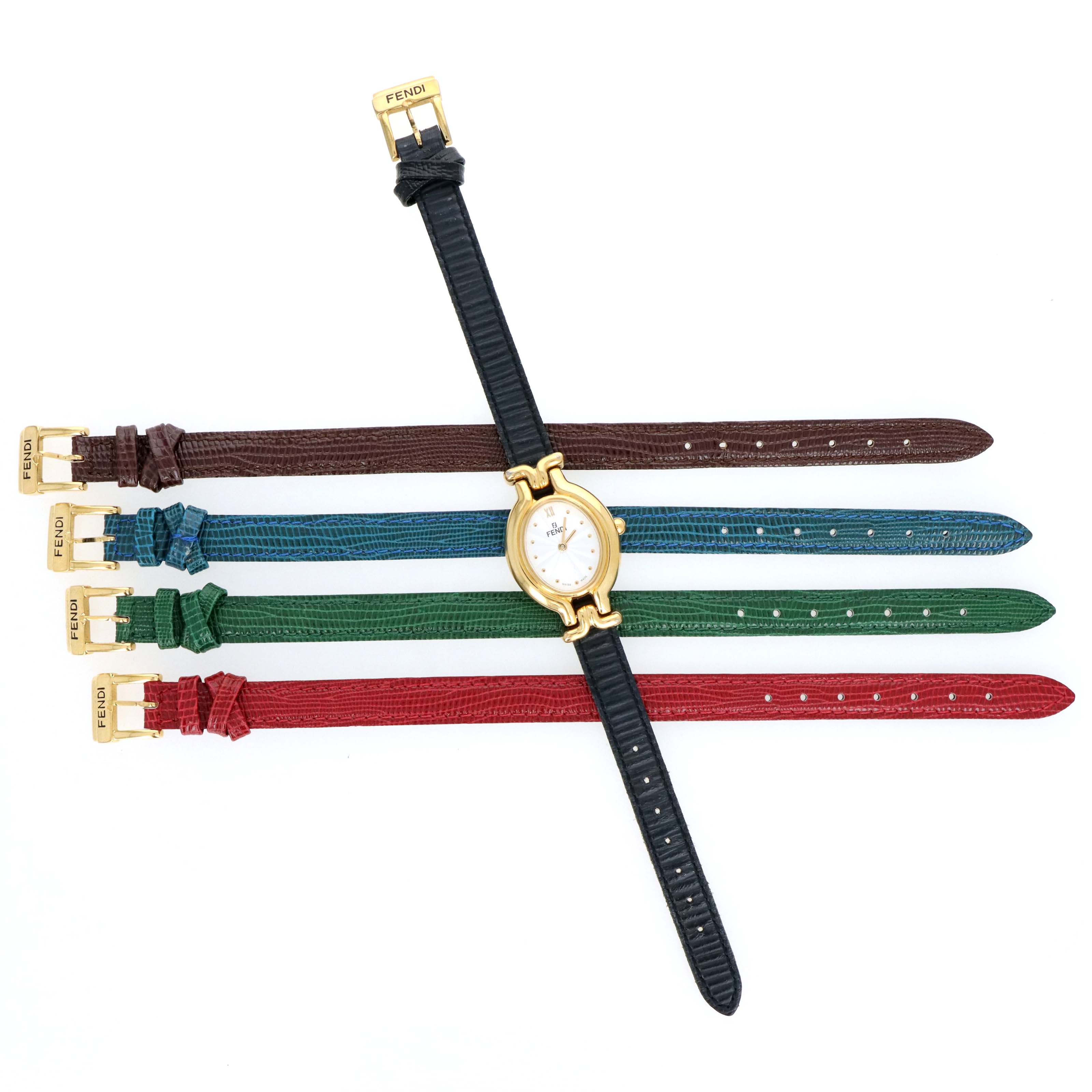 Fendi 640L Chameleon Watch With All Interchangeable Straps - Queen May