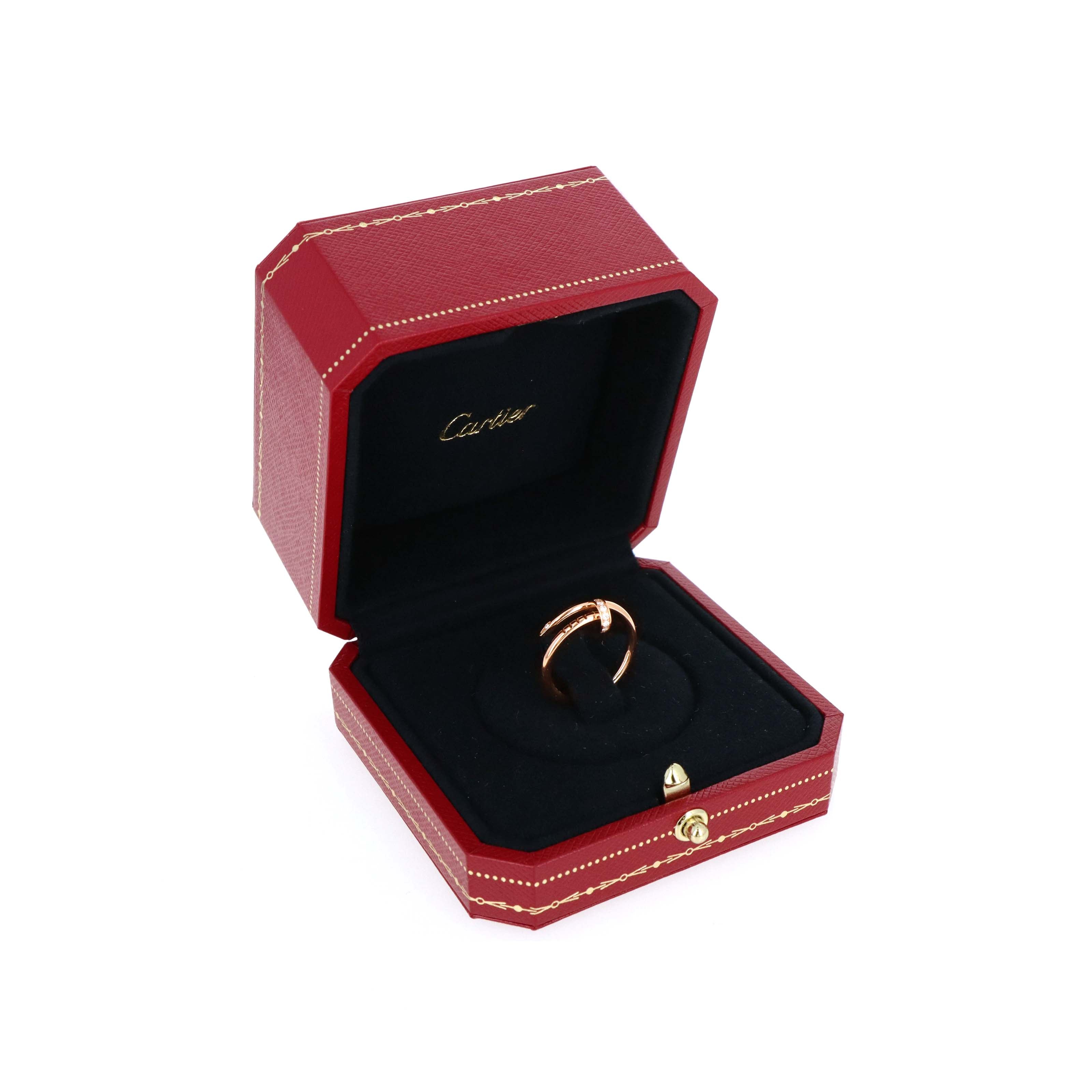 Cartier 18K Rose Gold Juste Un Clou Ring Small Model