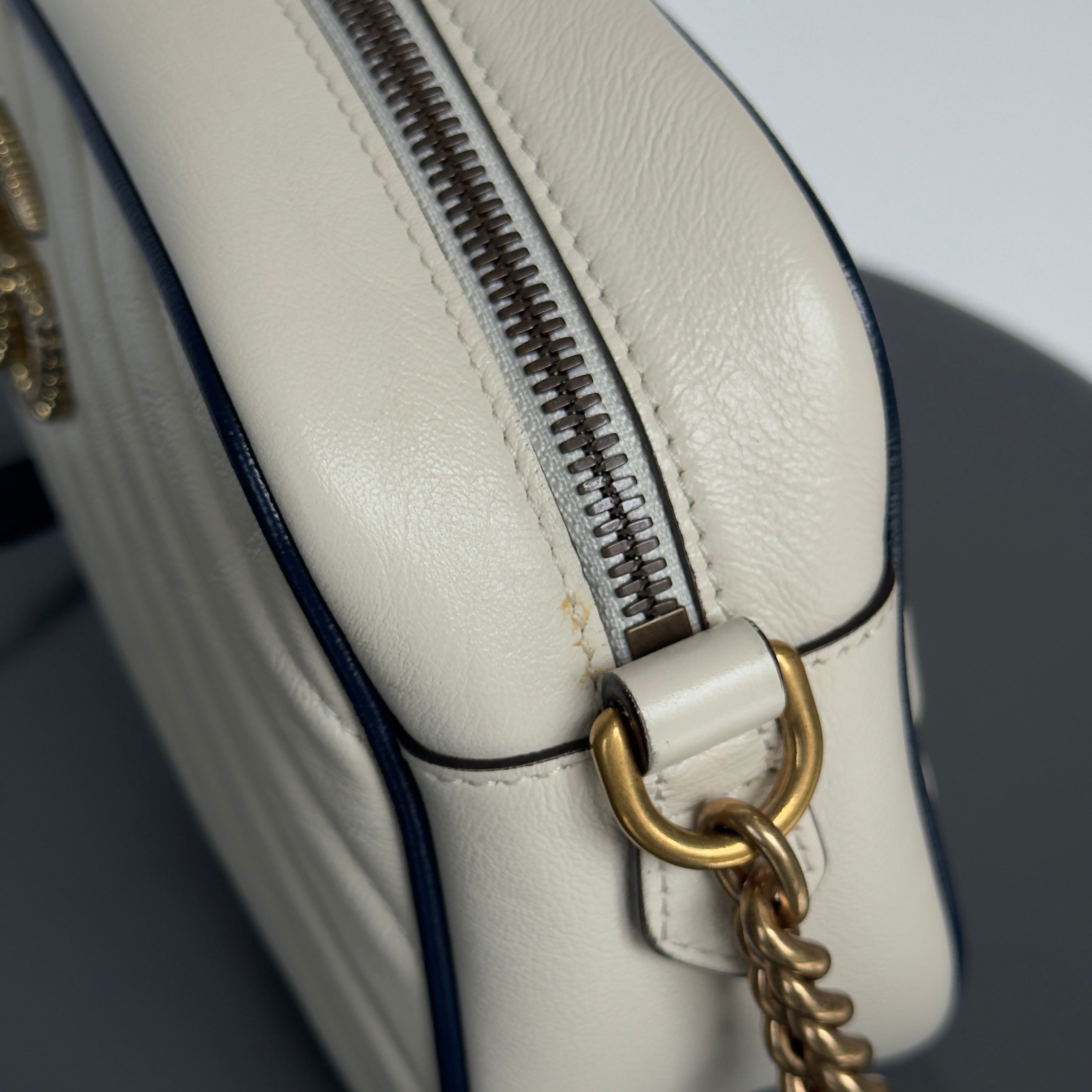 Gucci Double G Marmont Small Cream - Queen May