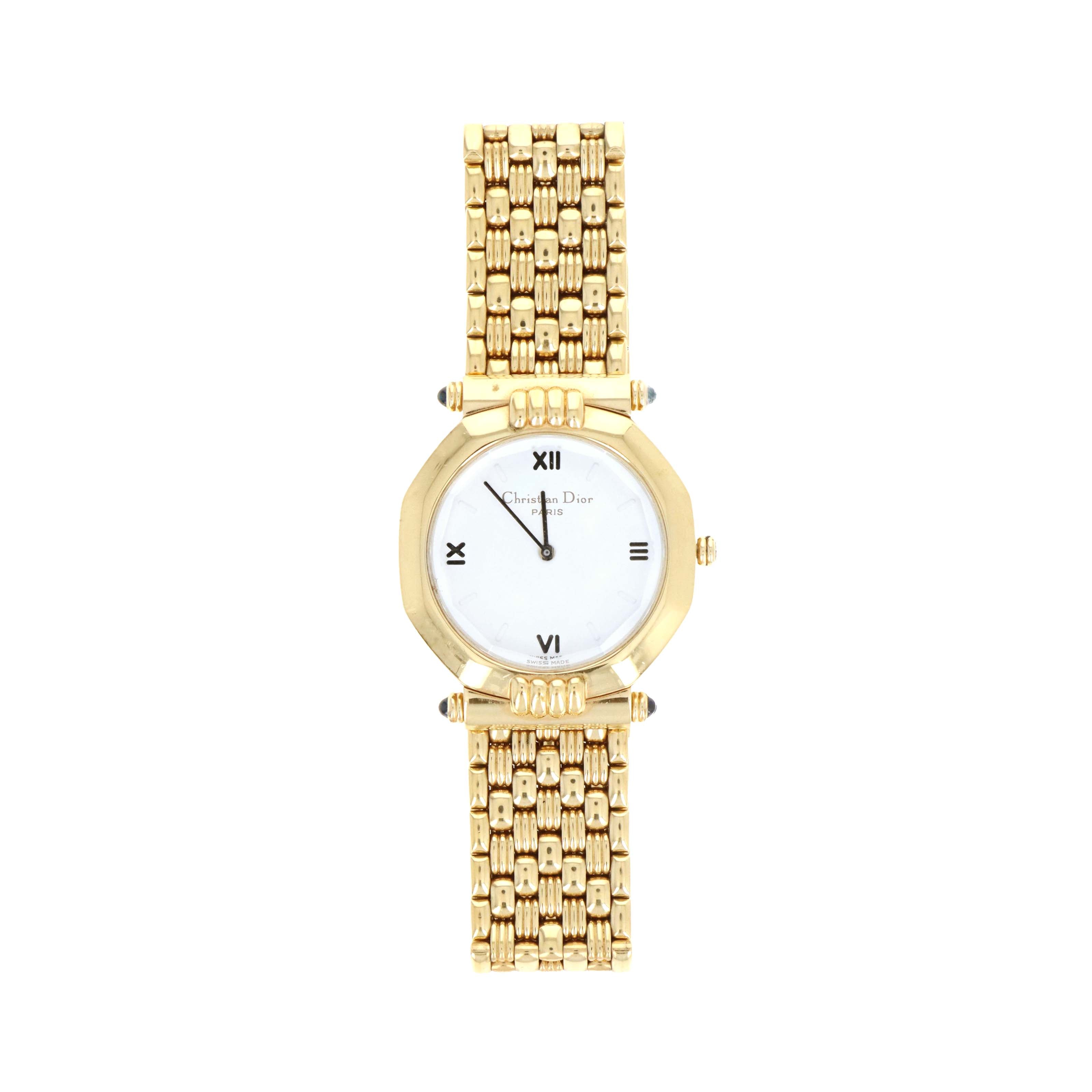 Christian Dior White Dial Octagon Ladies Watch - Queen May
