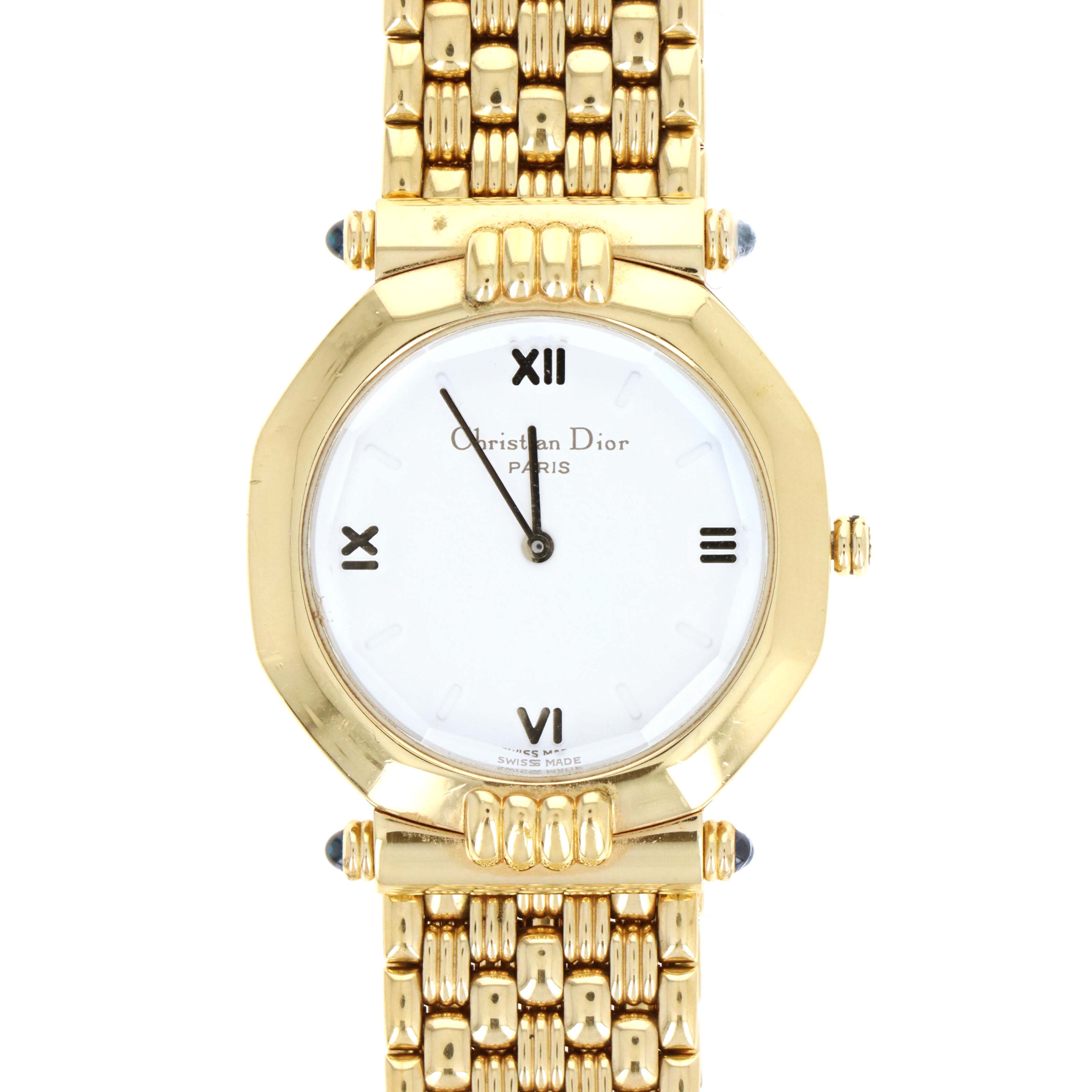 Christian Dior White Dial Octagon Ladies Watch - Queen May