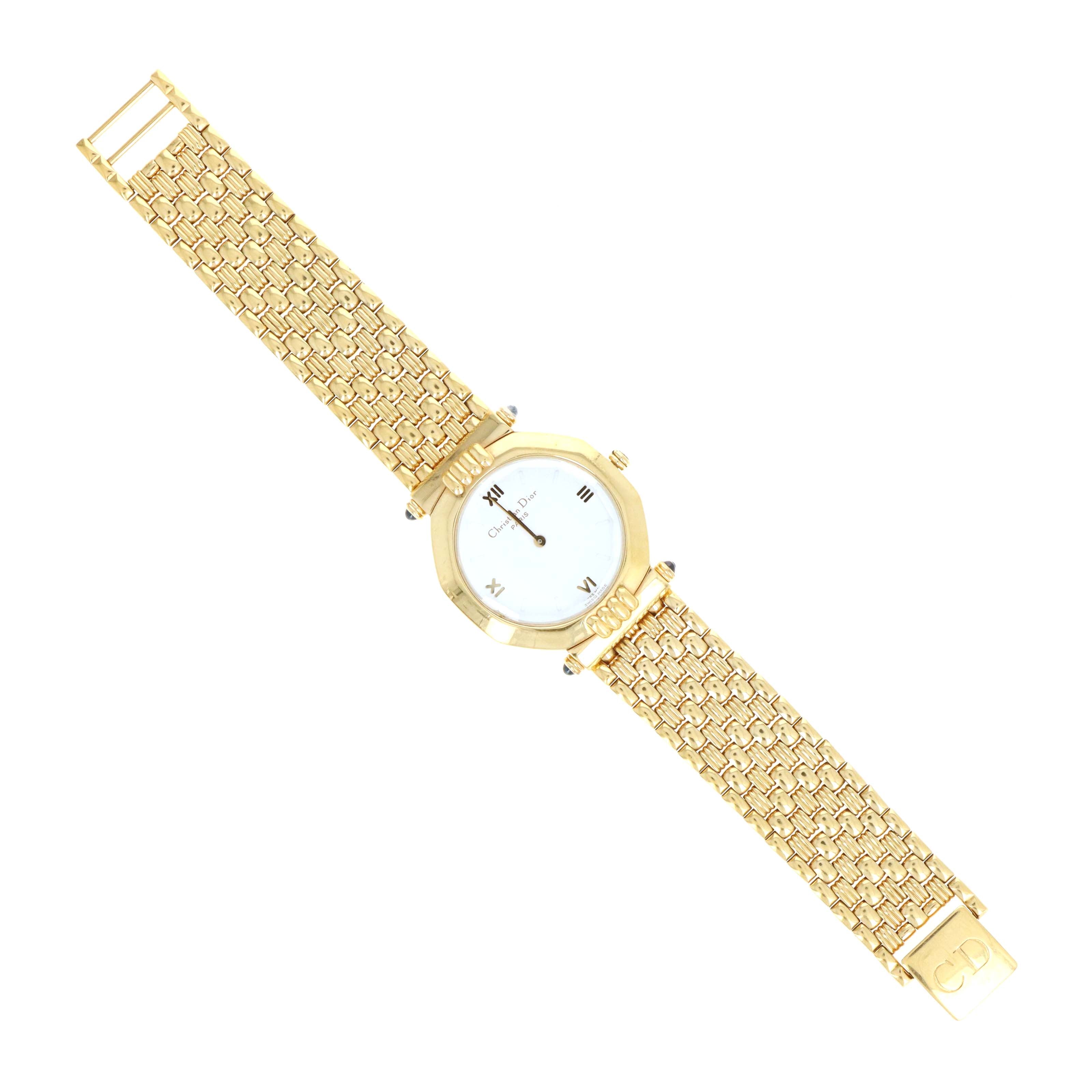 Christian Dior White Dial Octagon Ladies Watch - Queen May