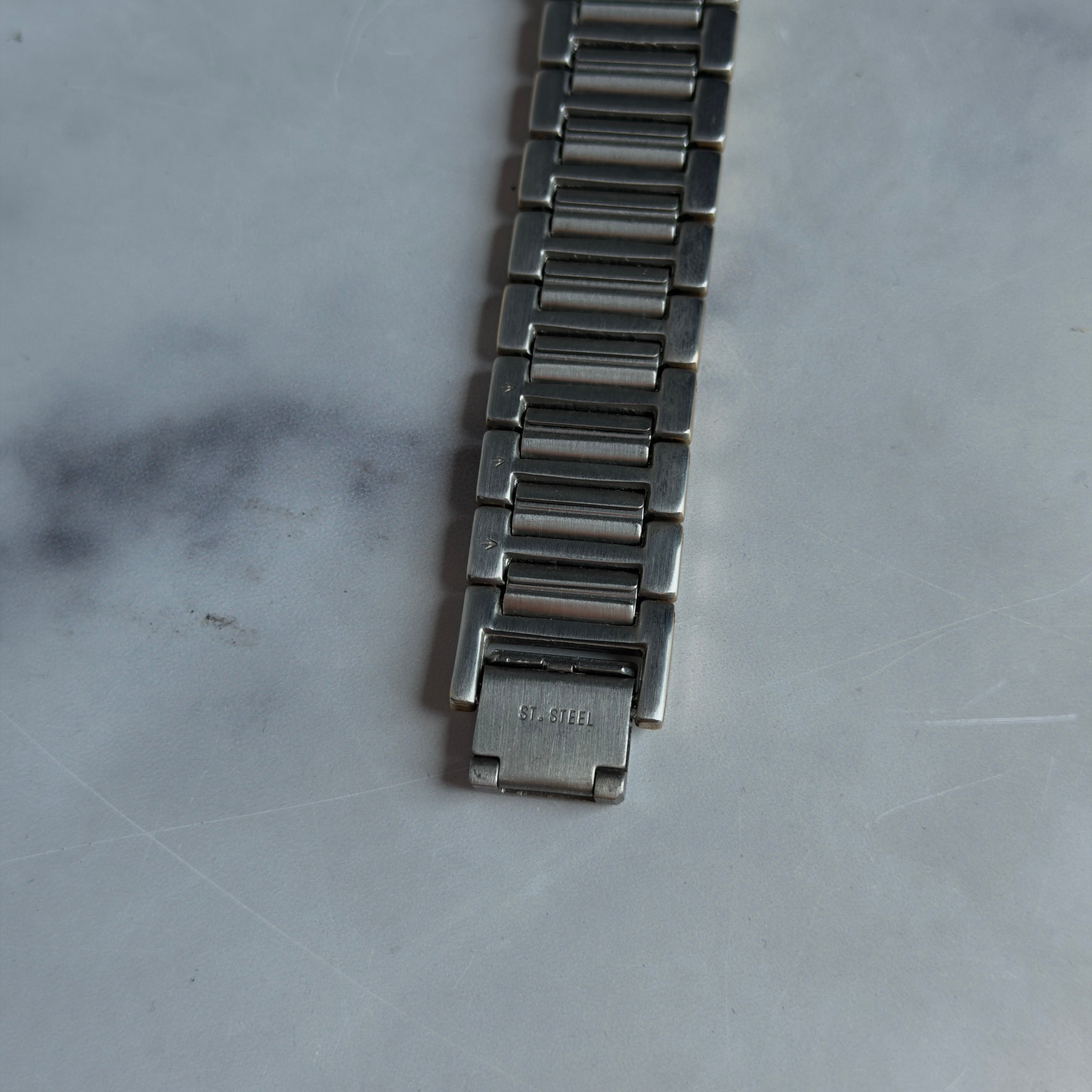 Vintage Yves Saint Laurent Black Dial Two Tone Watch